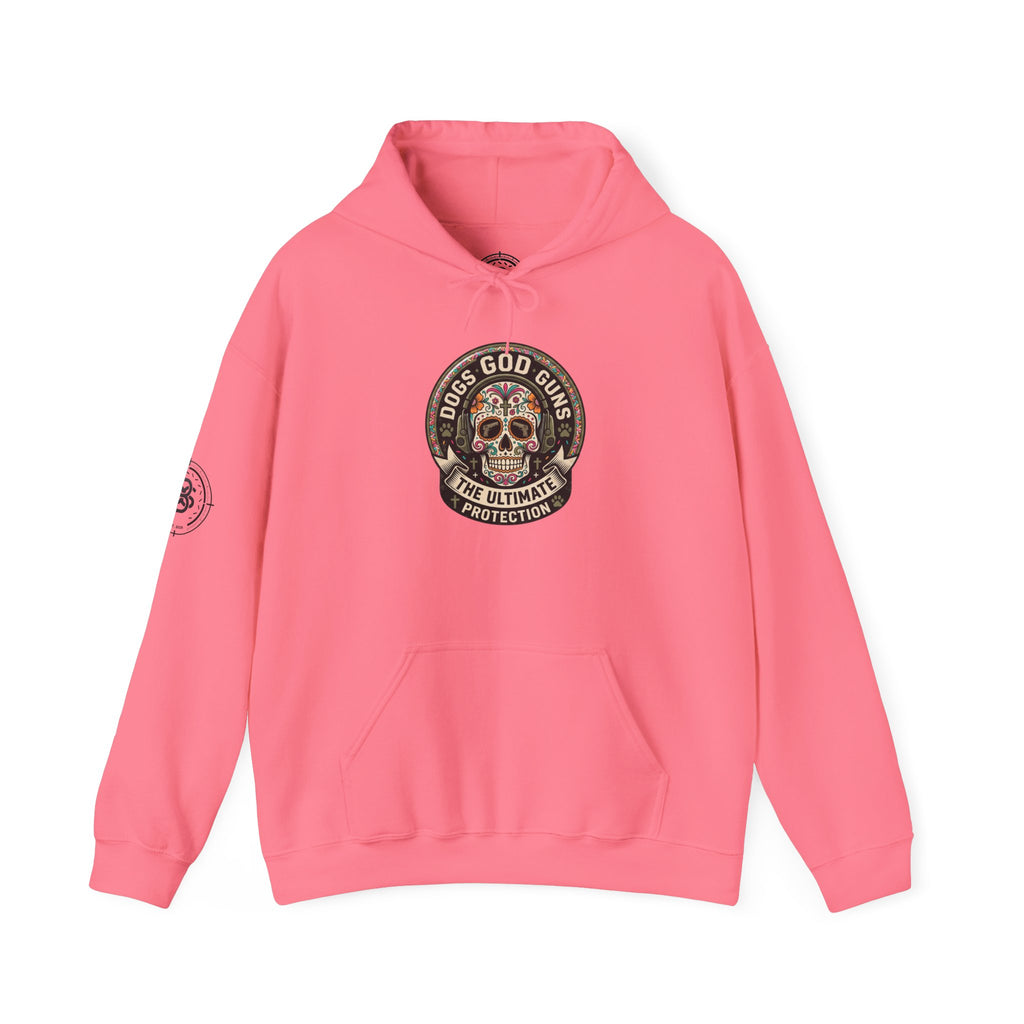 "Dogs God Guns: The Ultimate Protection- Graphic Hoodie