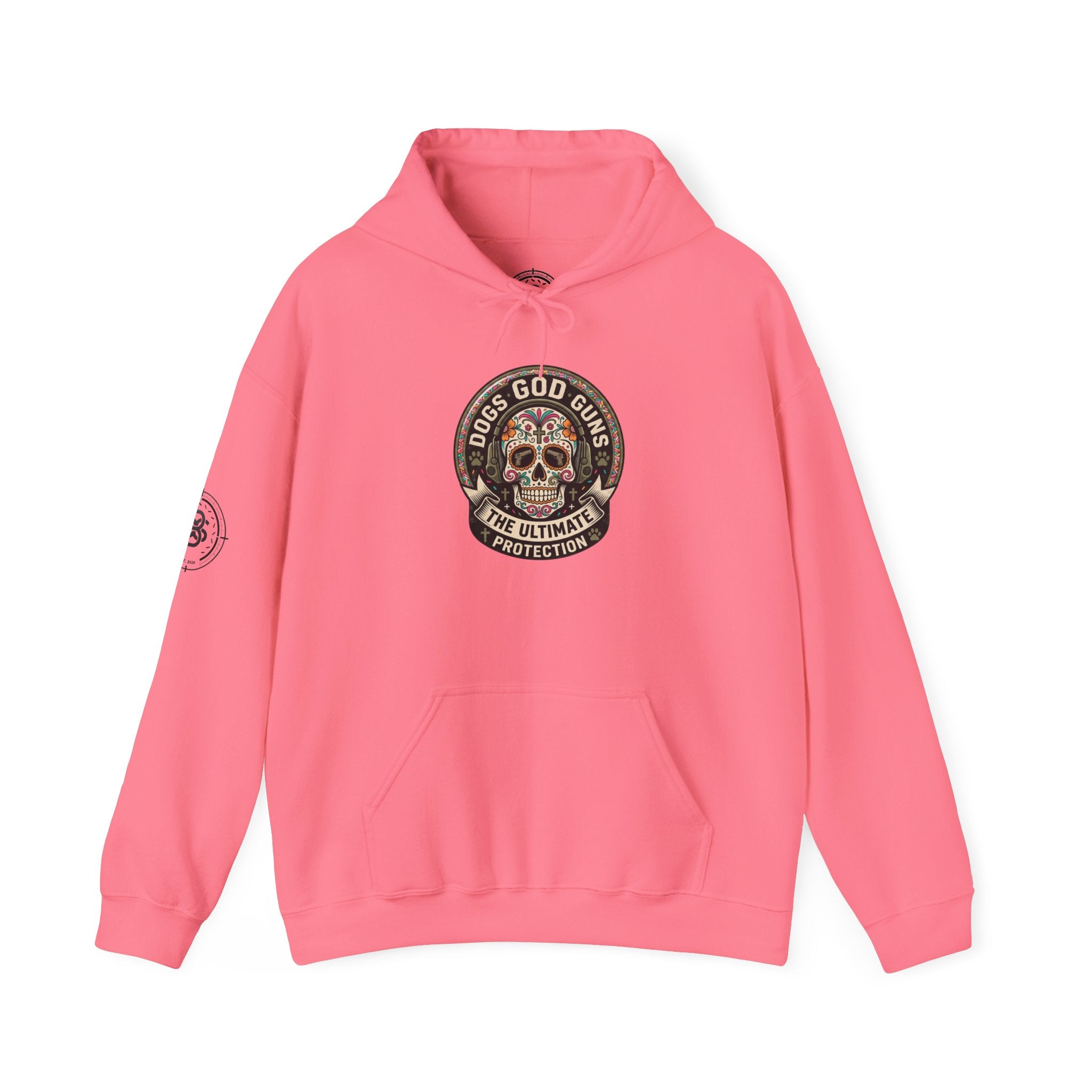 "Dogs God Guns: The Ultimate Protection- Graphic Hoodie