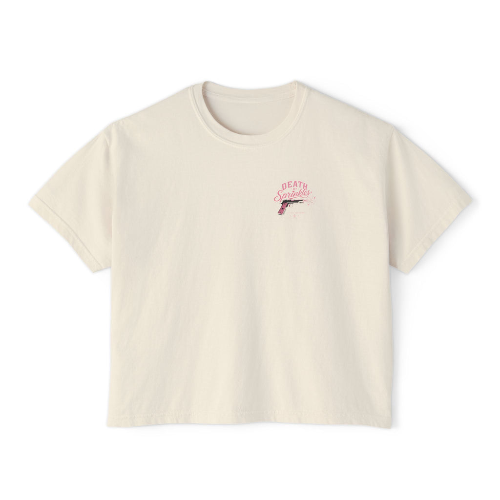 Death By Sprinkles-Women’s Crop T-Shirt