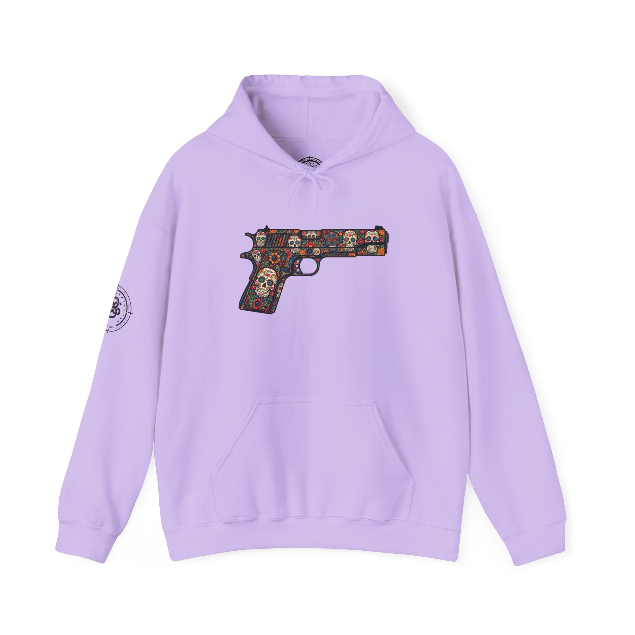 Sugar Skull Pistol Graphic Hoodie