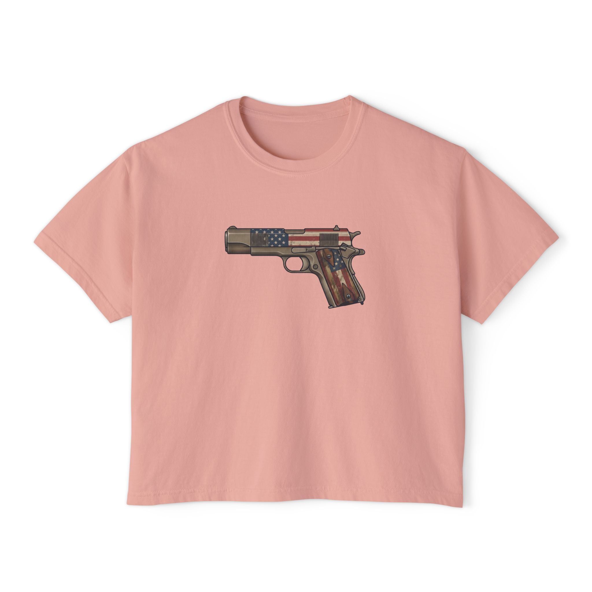 The US Flag Collection-1911 Pistol-Women's Boxy Tee