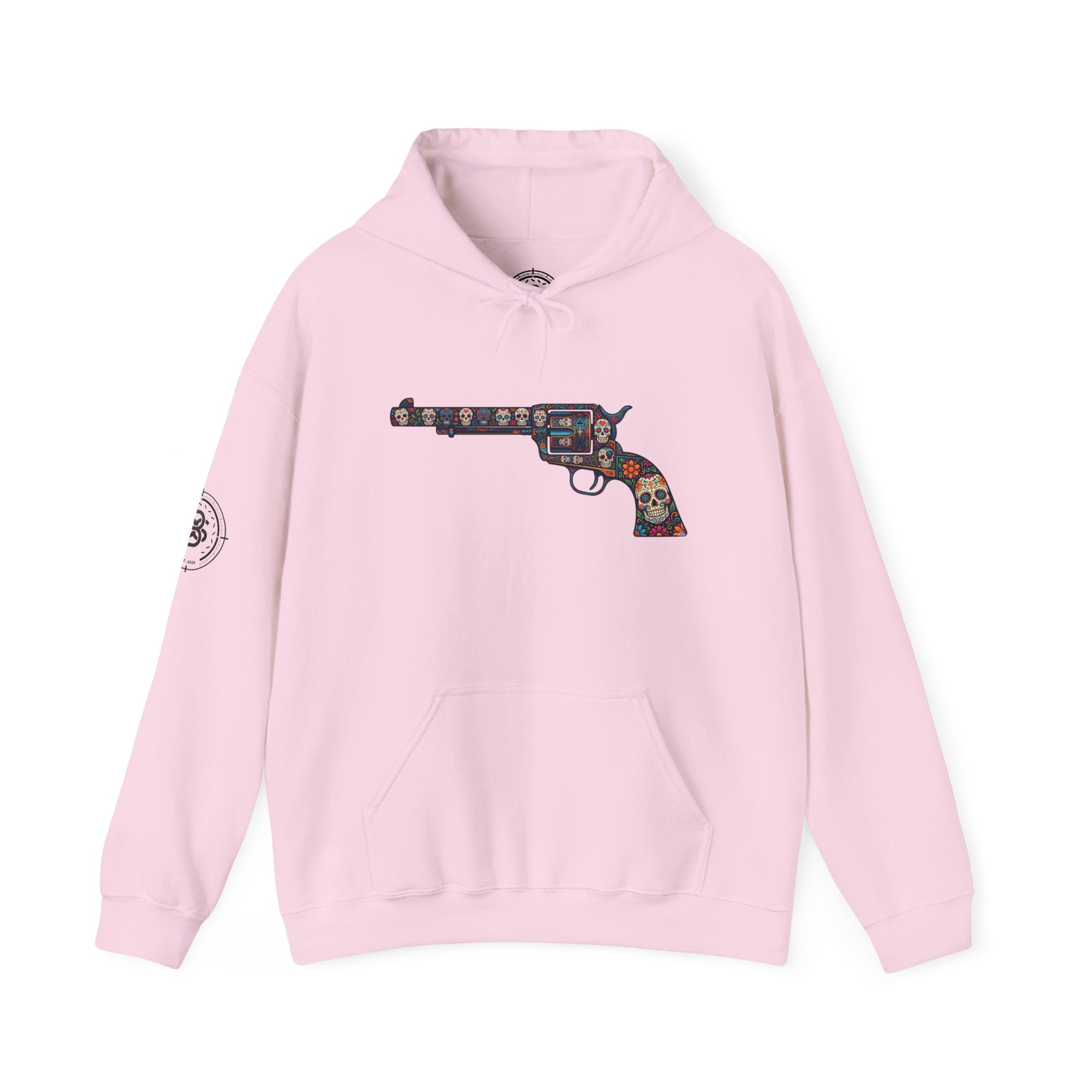 Sugar Skull Revolver Graphic Hoodie
