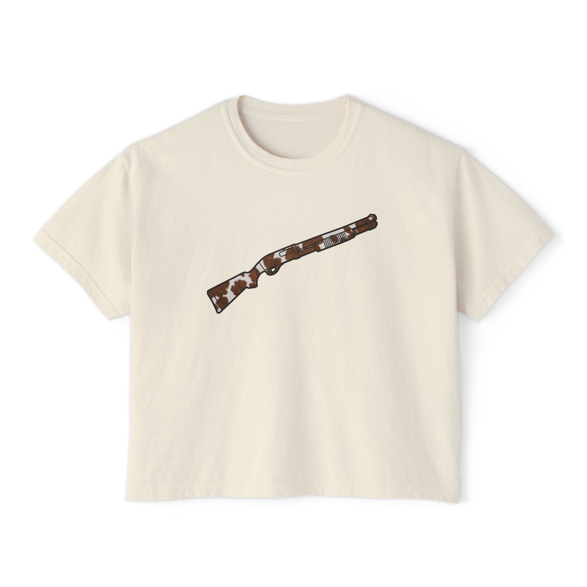 The Cowhide Collection-Shotgun-Women's Boxy Tee