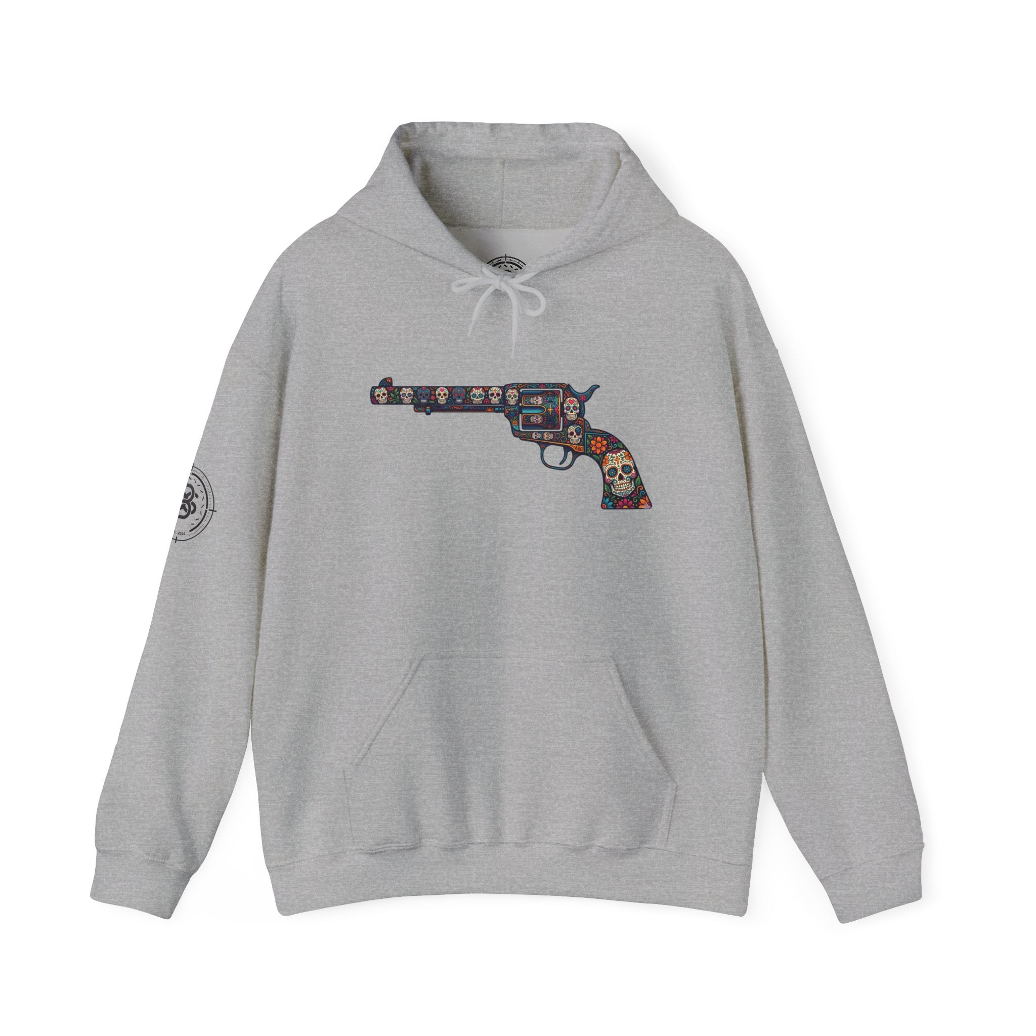Sugar Skull Revolver Graphic Hoodie