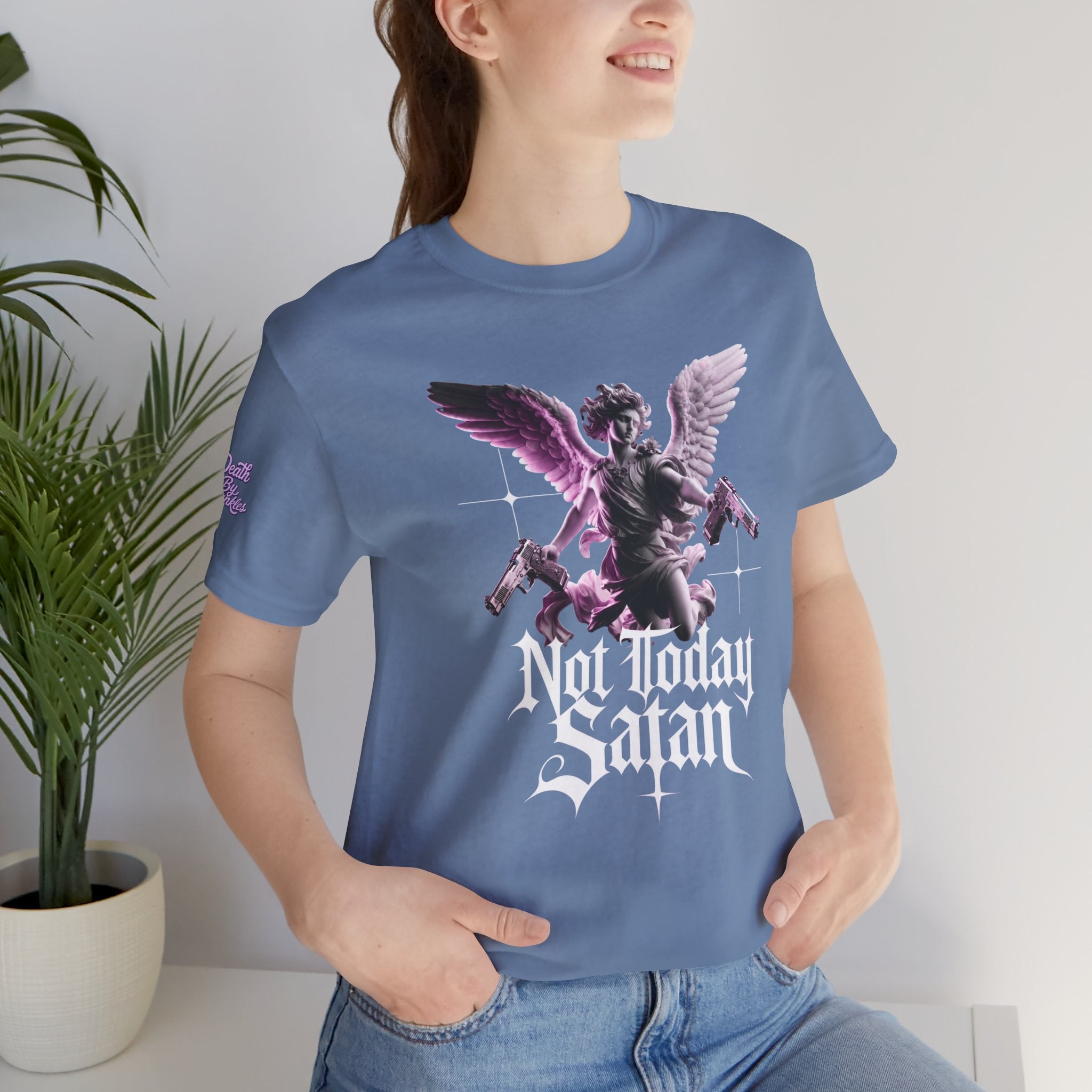 Angel Statue "Not Today Satan"