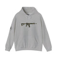 AR Rifle Camo Graphic Hoodie - Military Style Pullover