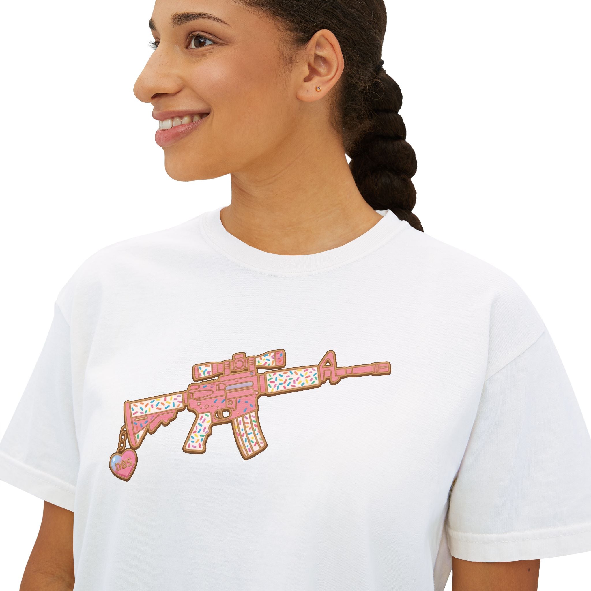 The Signature Sprinkles- AR Rifle- Women's Boxy Tee