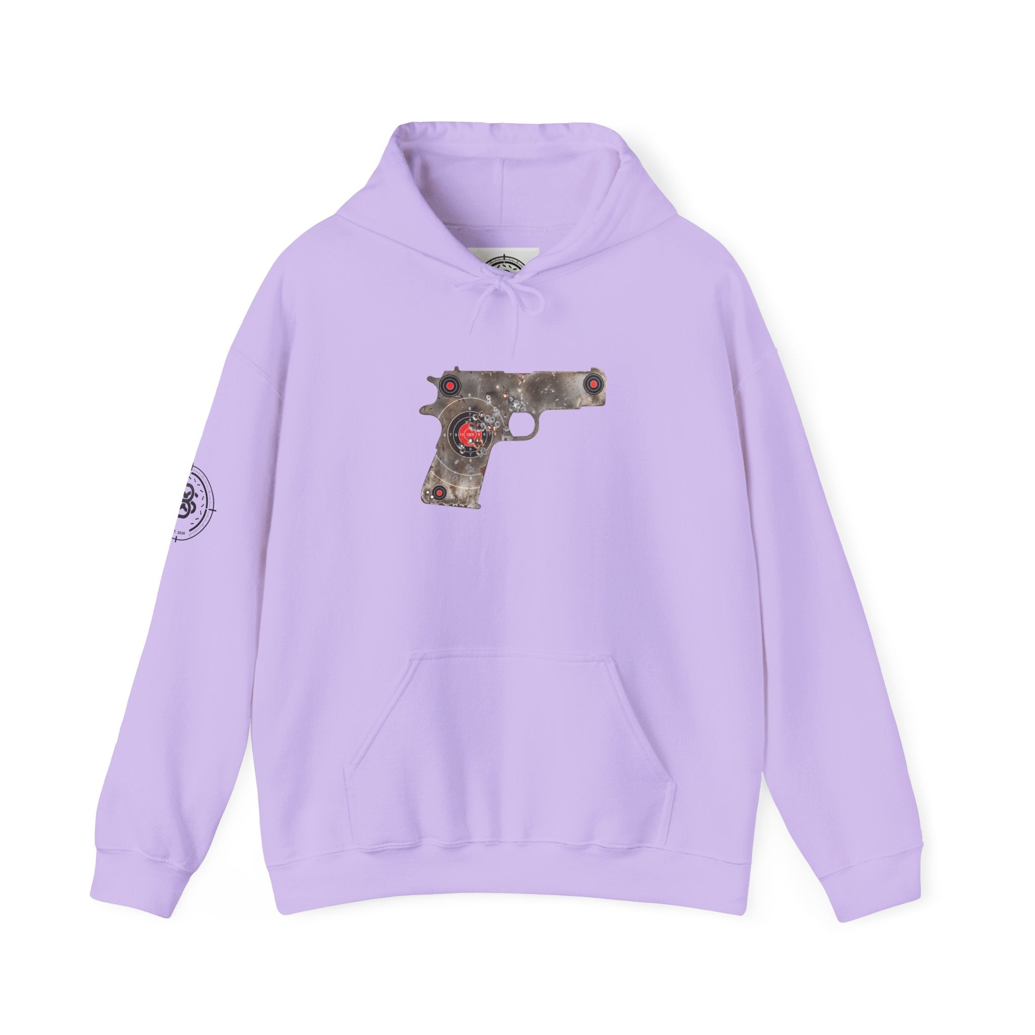 Vintage Metal Pistol Graphic Hoodie