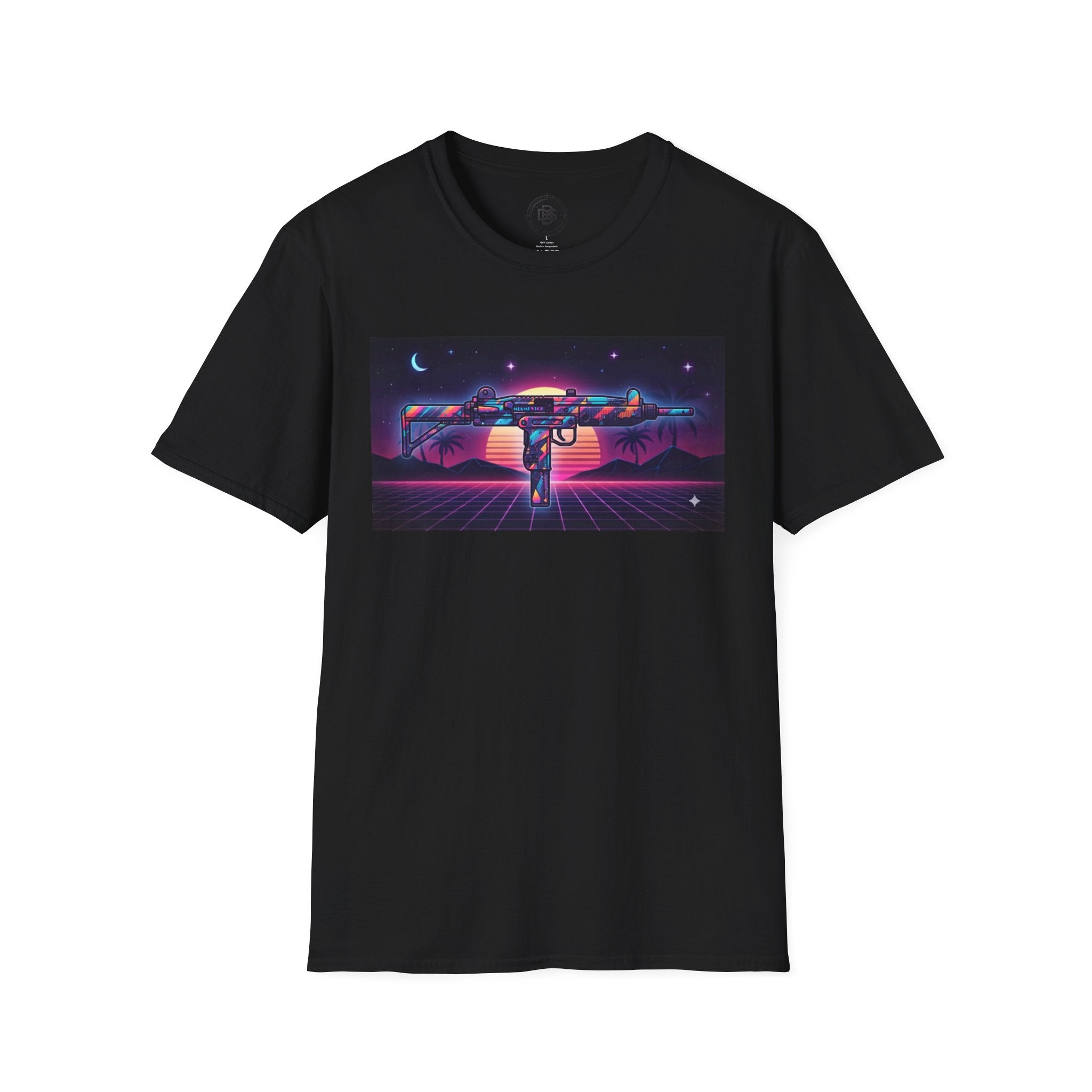 The Men's Collection- 80's Retro UZI-Softstyle T-Shirt