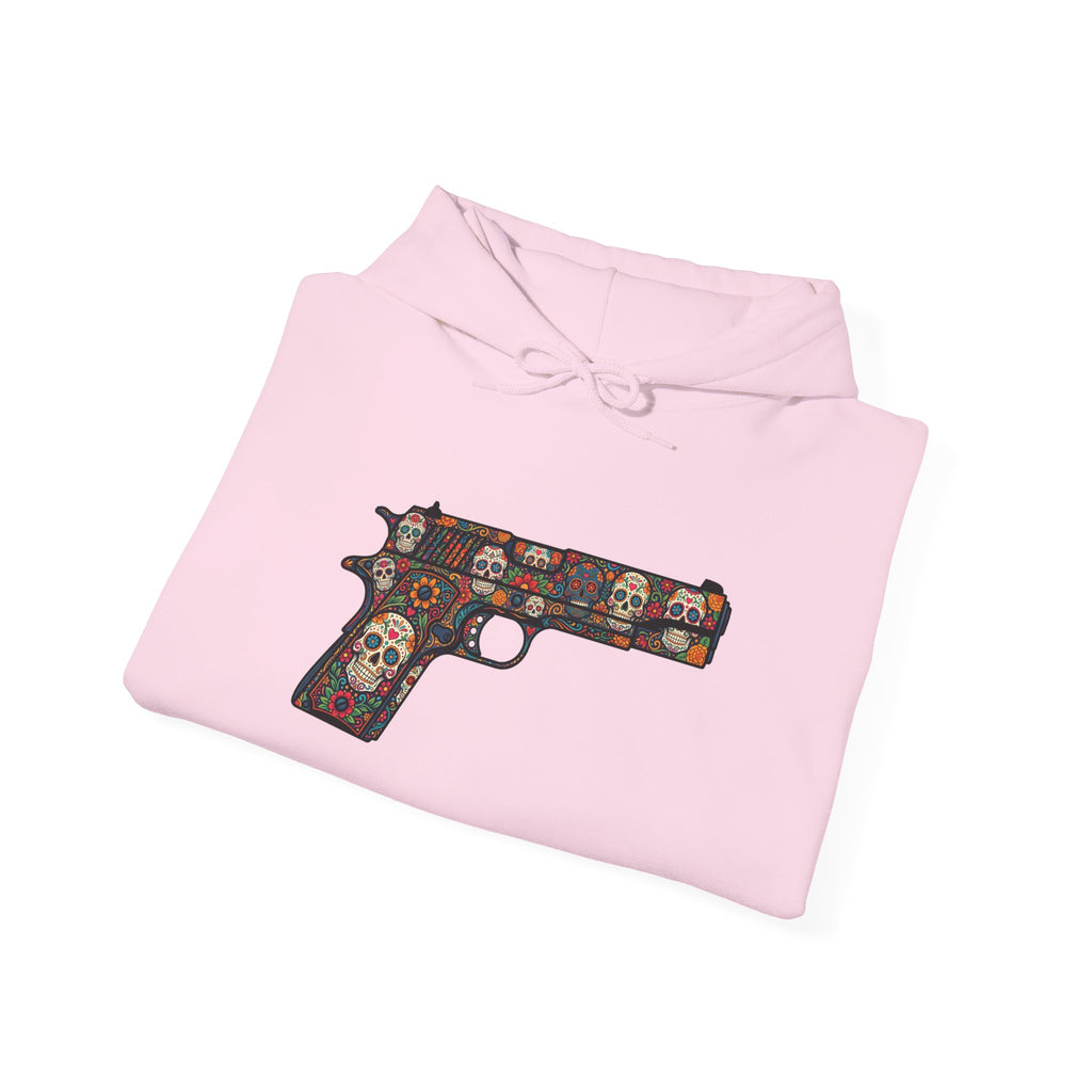 Sugar Skull Pistol Graphic Hoodie