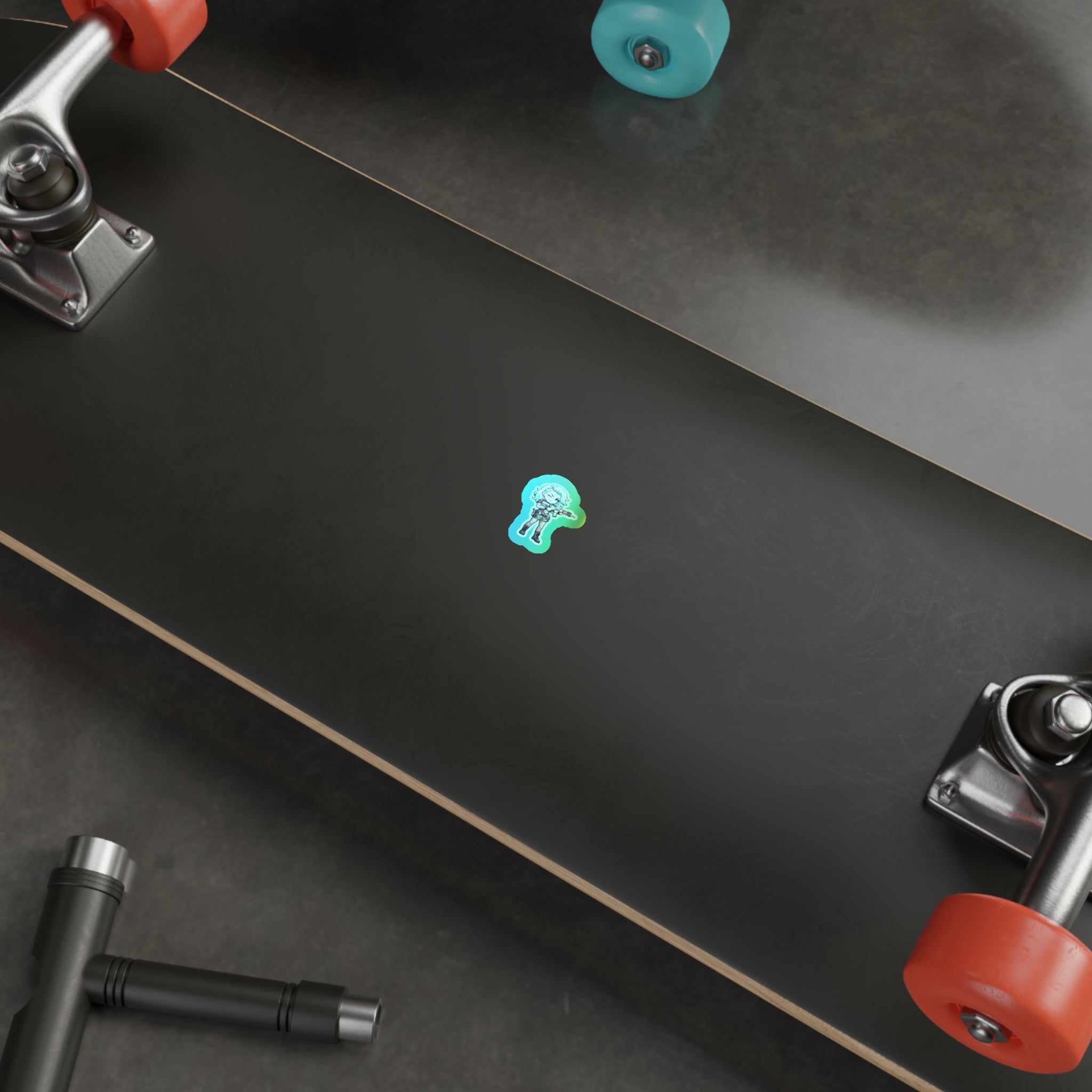 Cute Shooter Holographic Die-cut Stickers