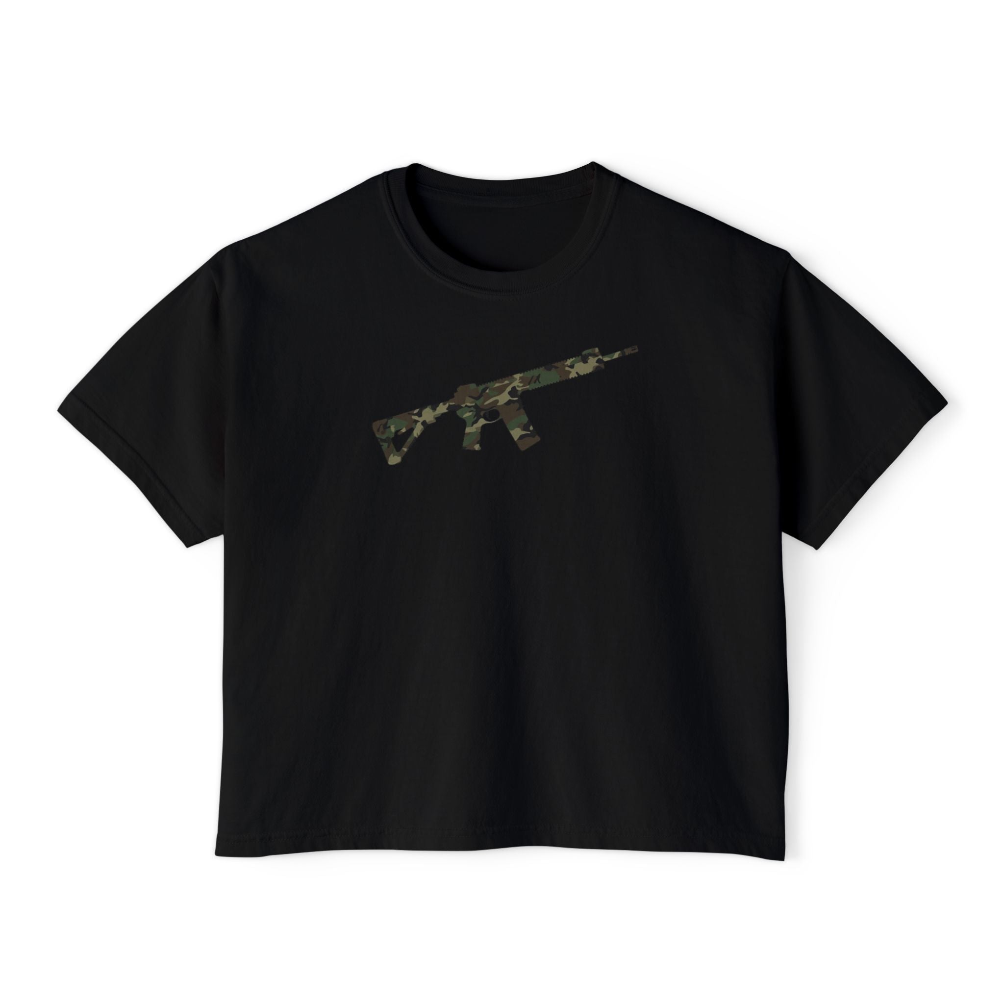 The Camo Collection-AR-Style Rifle- Women's Boxy Tee