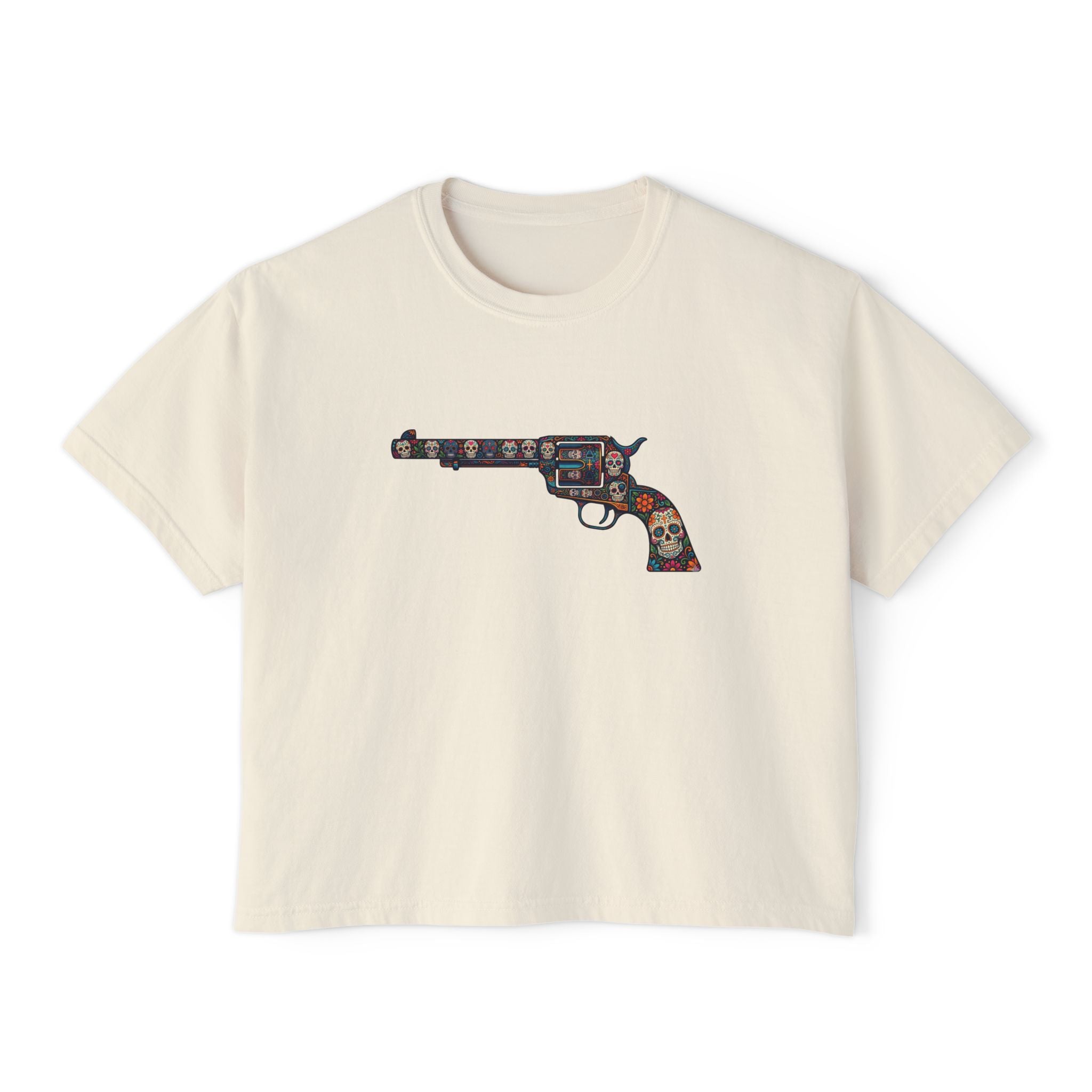 The Sugar Skull Collection -Revolver- Women’s Boxy Tee