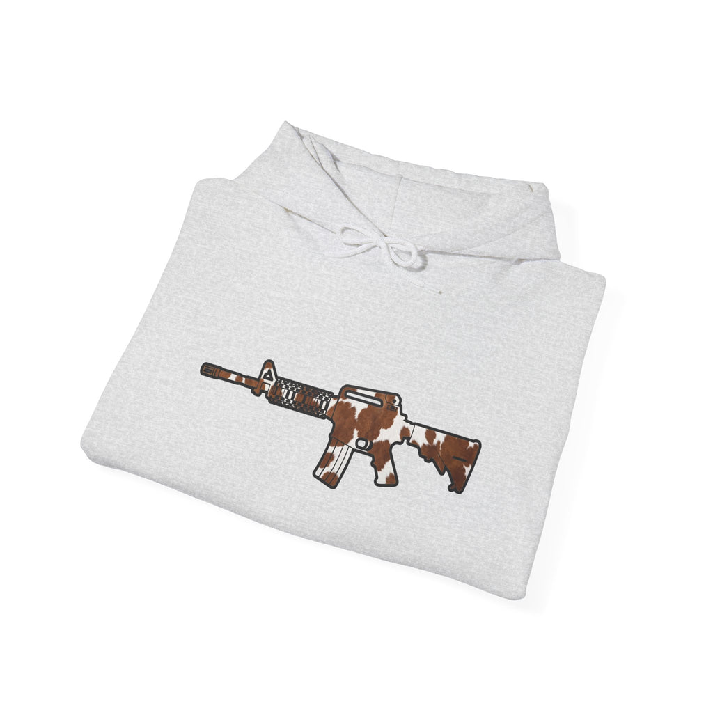 Cowhide AR Rifle Silhouette Hoodie