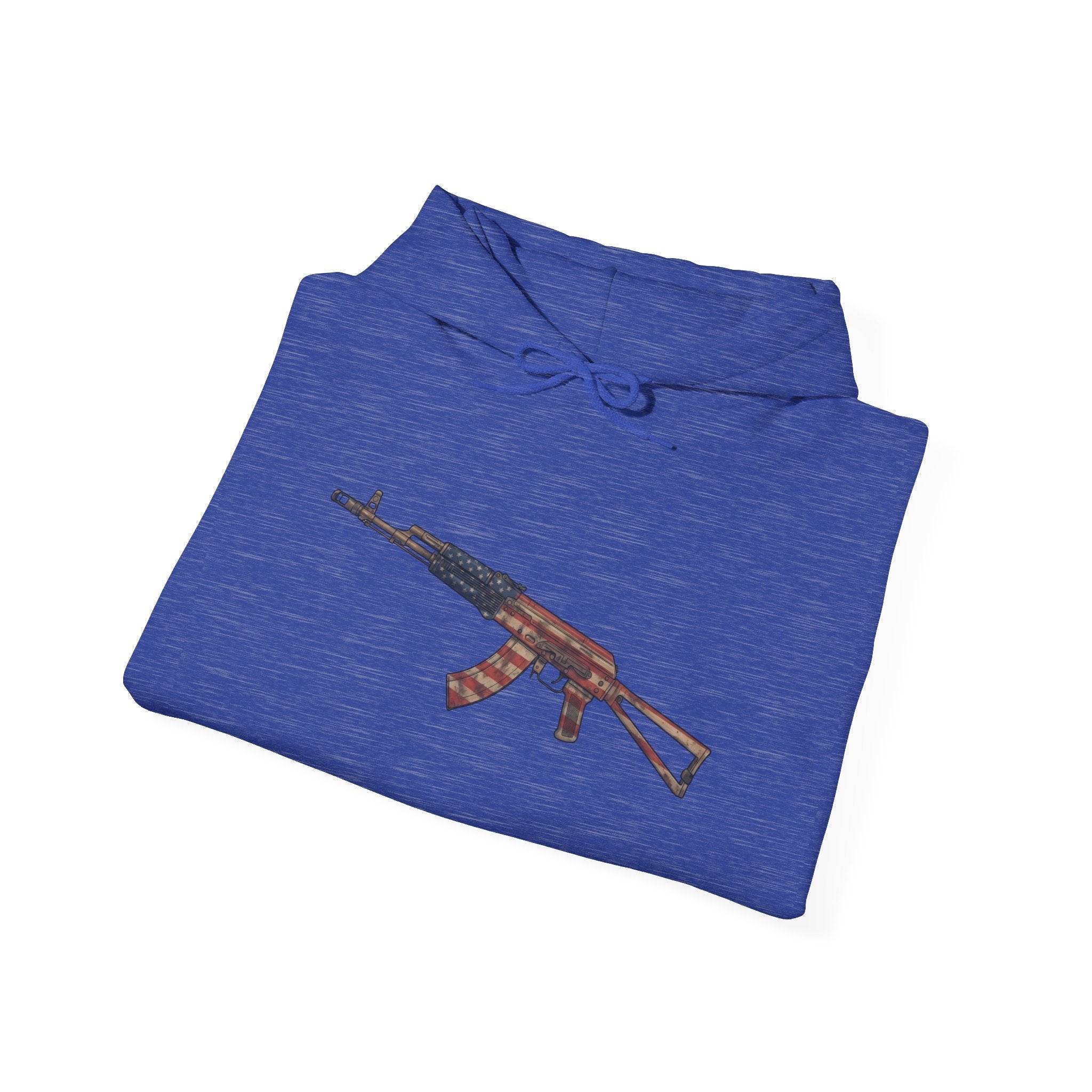 United States Flag AK-47 Graphic Hoodie