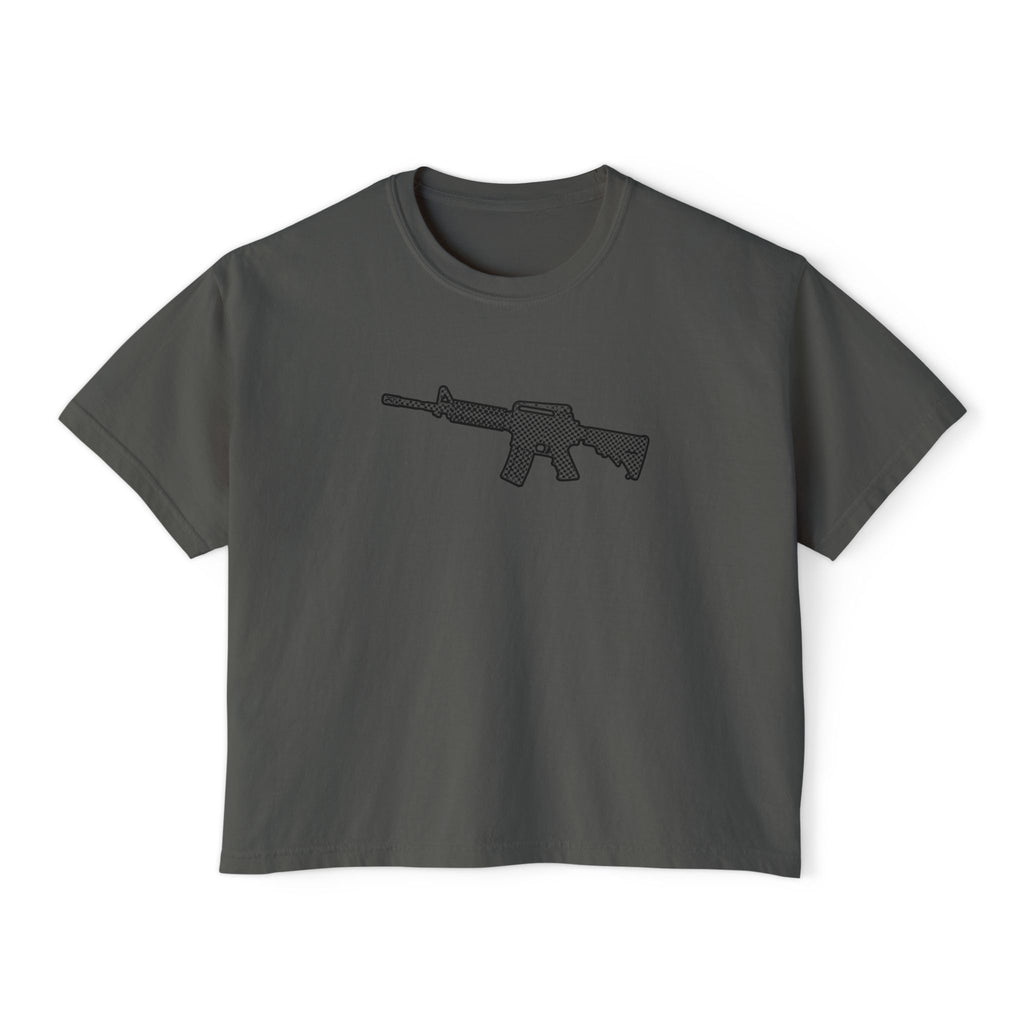The Checker Collection-AR Rifle-Women's Boxy Tee