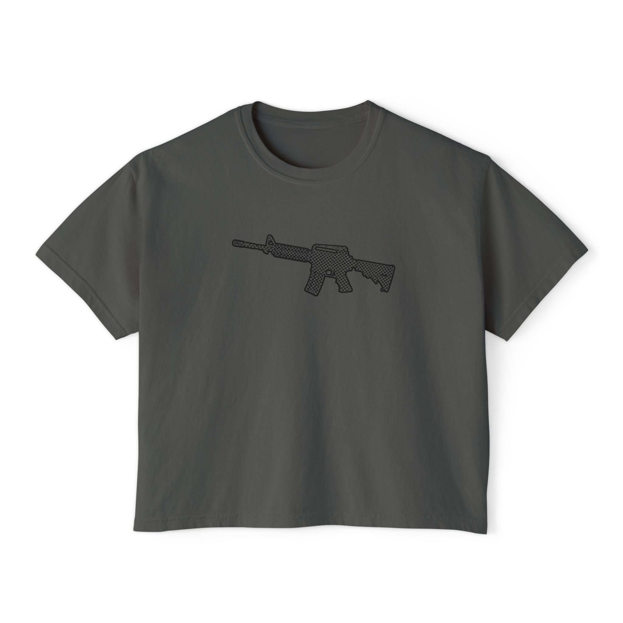 The Checker Collection-AR Rifle-Women's Boxy Tee
