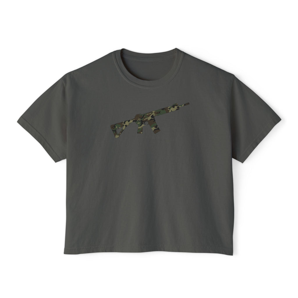 The Camo Collection-AR-Style Rifle- Women's Boxy Tee