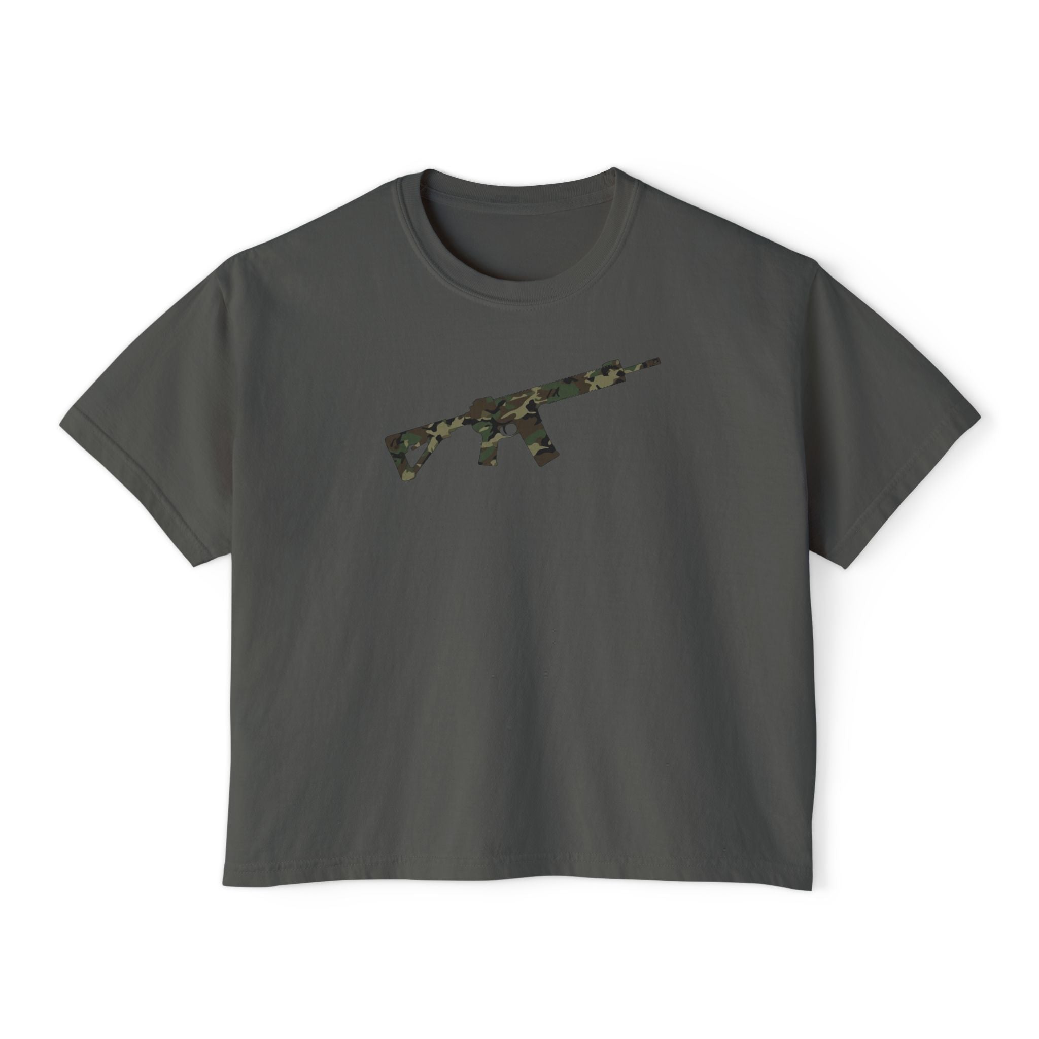 The Camo Collection-AR-Style Rifle- Women's Boxy Tee