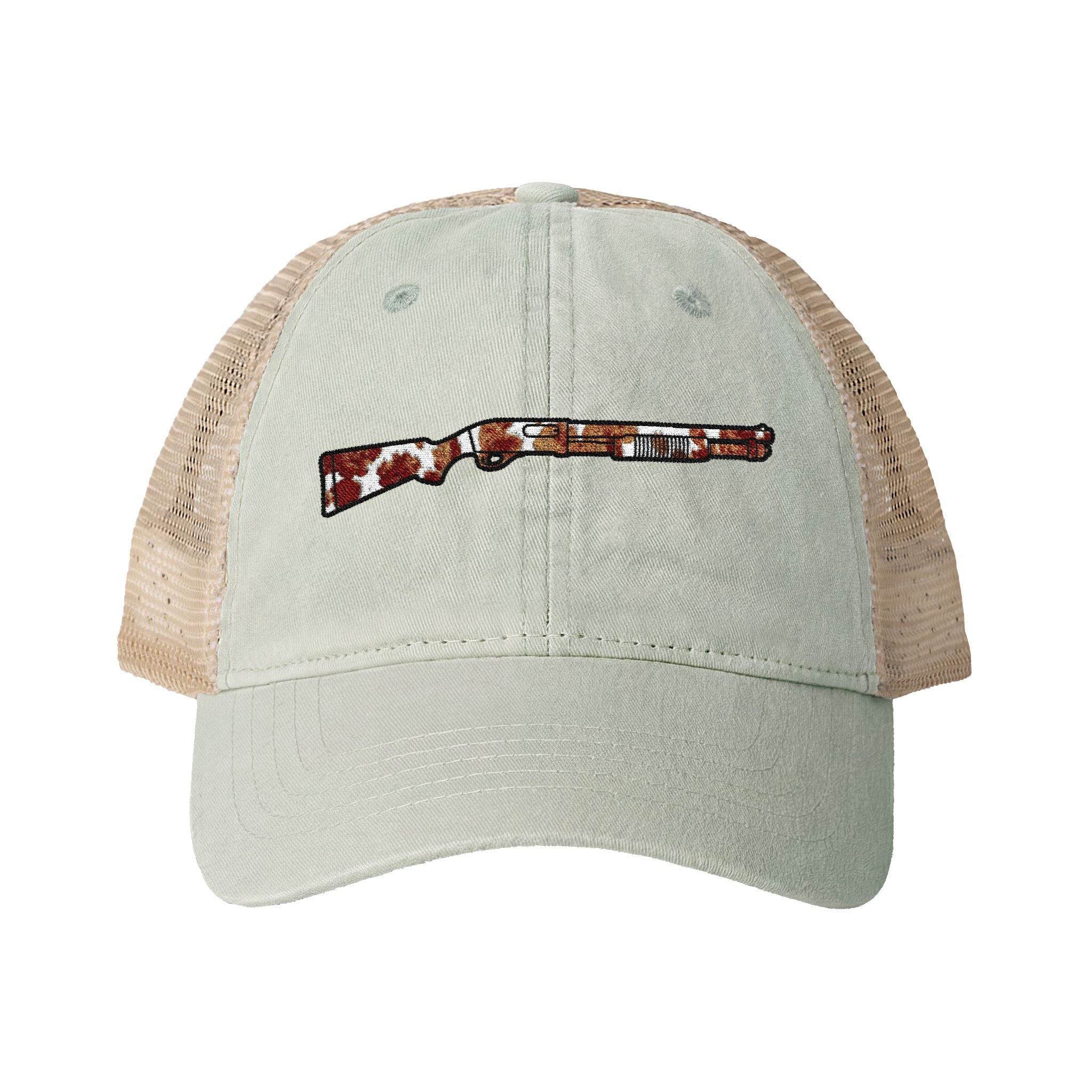 Cow Print Shotgun Women's Washed Mesh-Back Cap