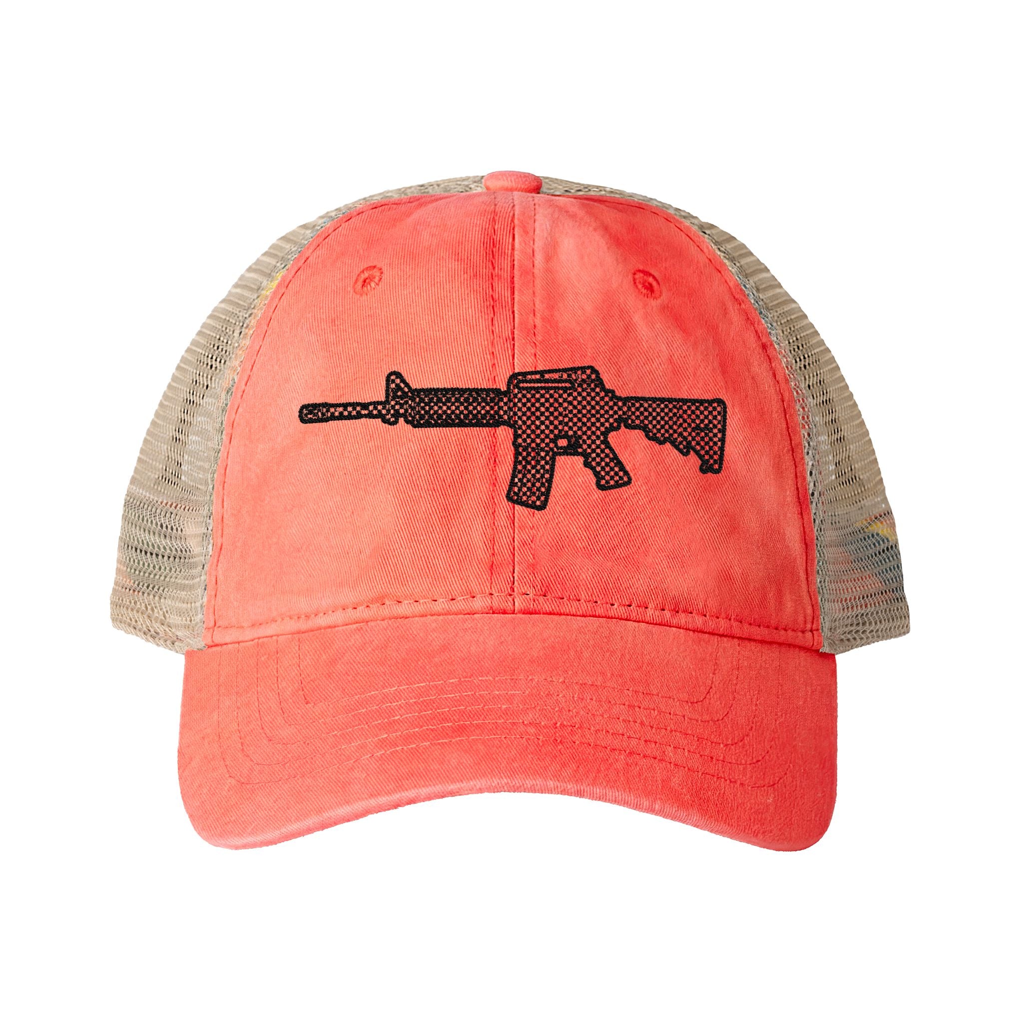 The Checker Collection- AR Rifle-Women's Washed Mesh-Back Cap
