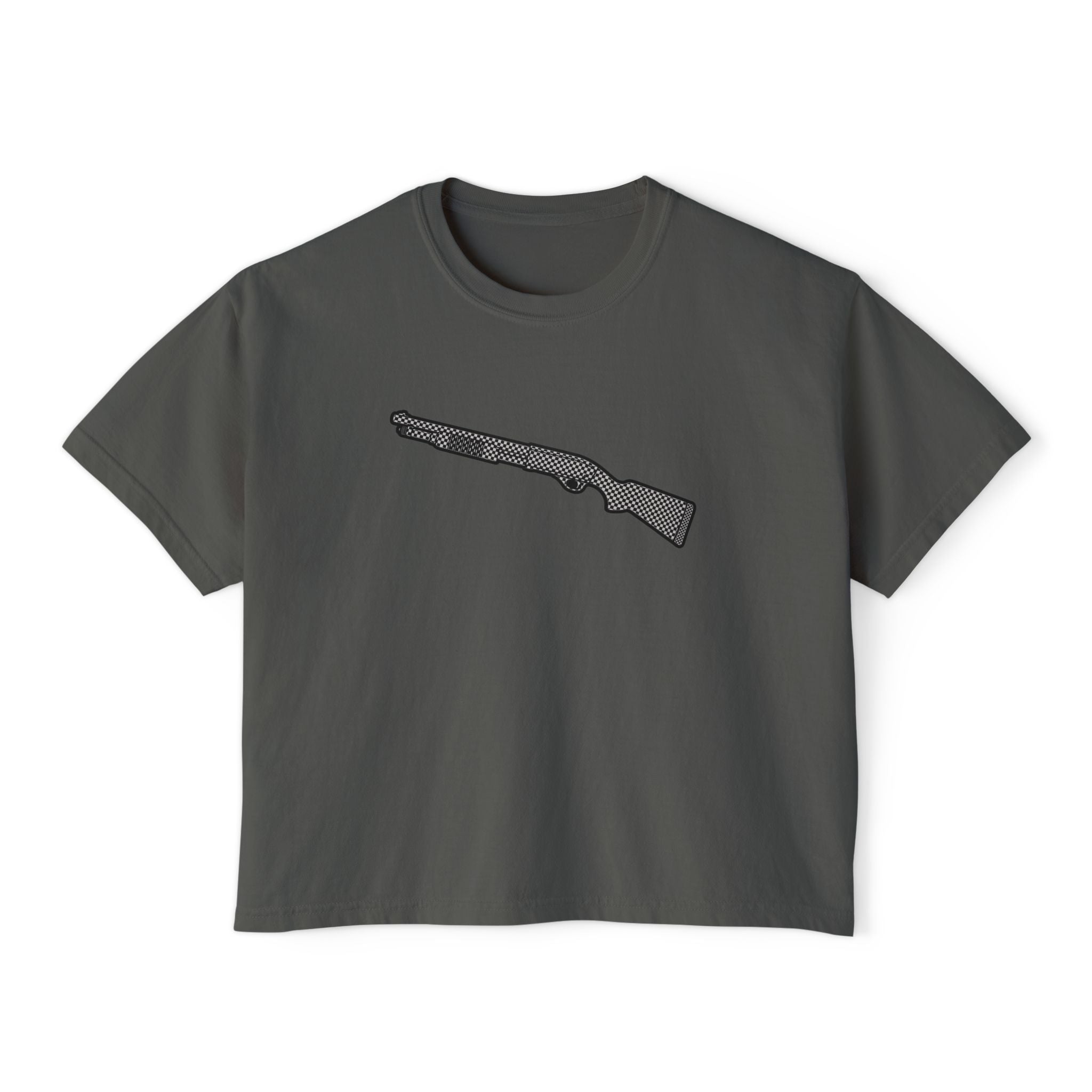The Checker Collection-Shotgun-Women's Boxy Tee