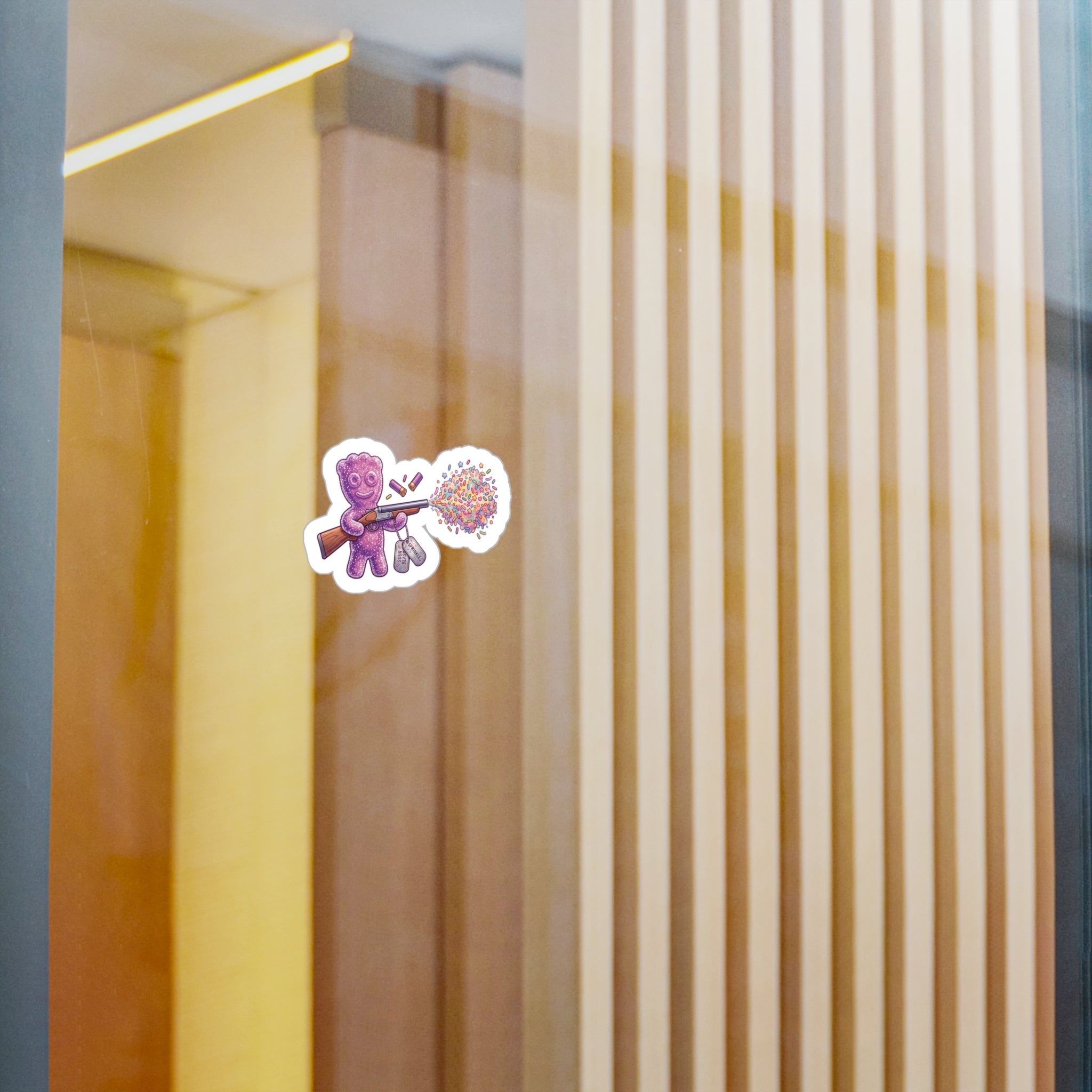 Sour Confetti Sprinkles Vinyl Decal — Cute Candy Shooter Sticker