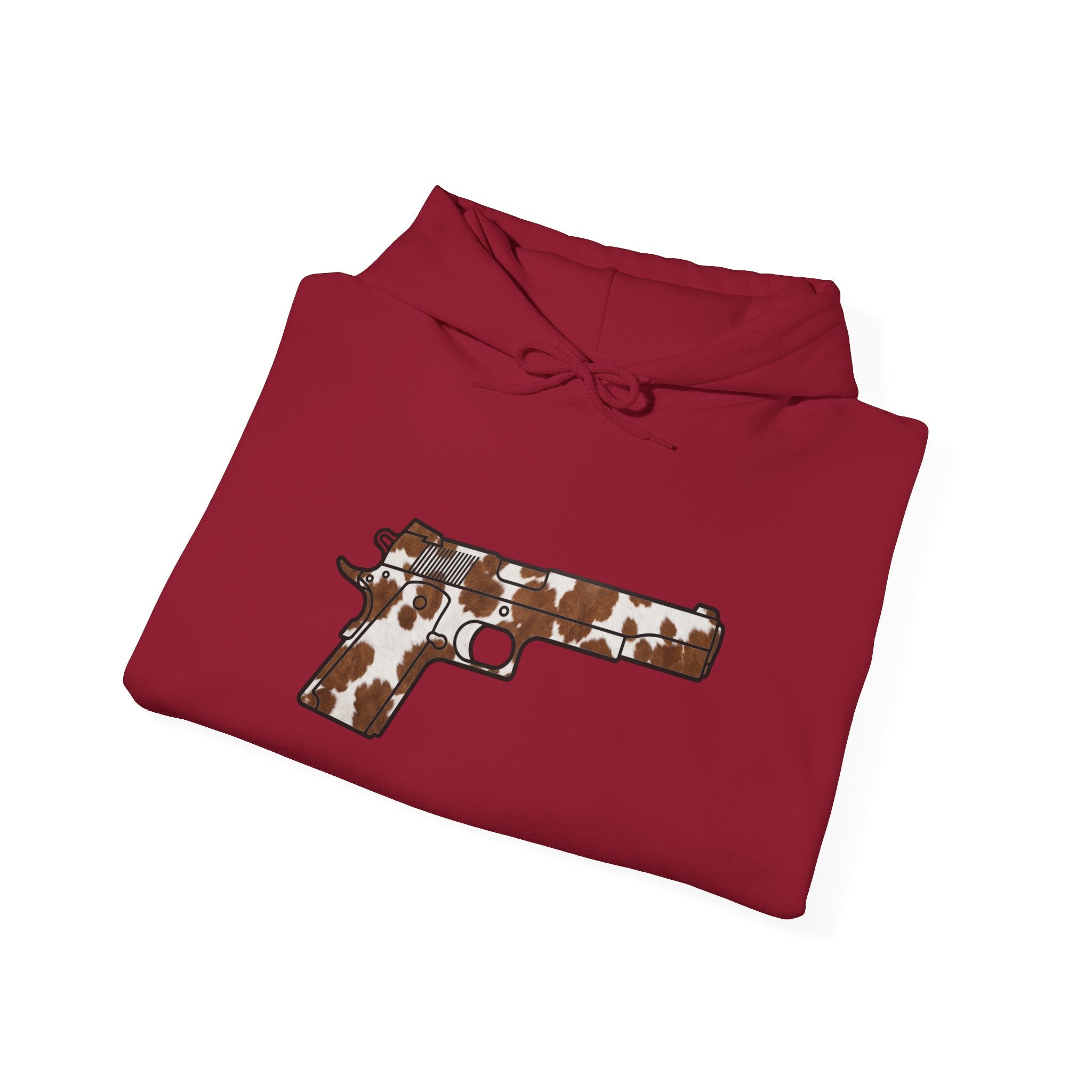 Cowhide Pistol Silhouette Hoodie