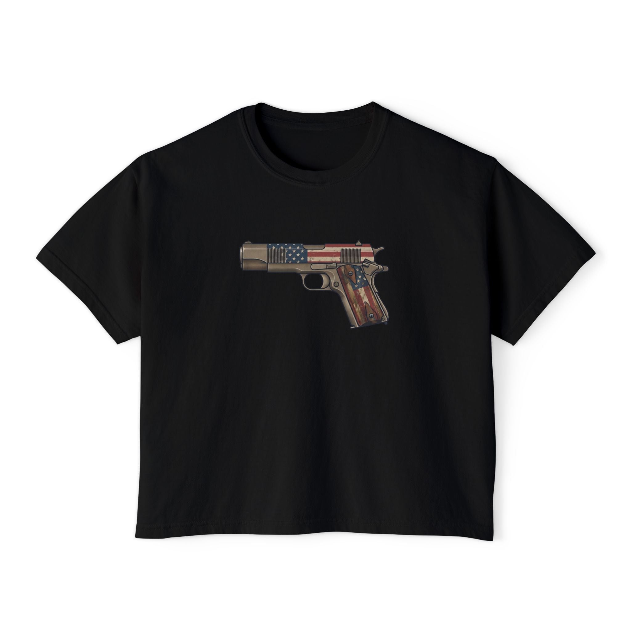 The US Flag Collection-1911 Pistol-Women's Boxy Tee