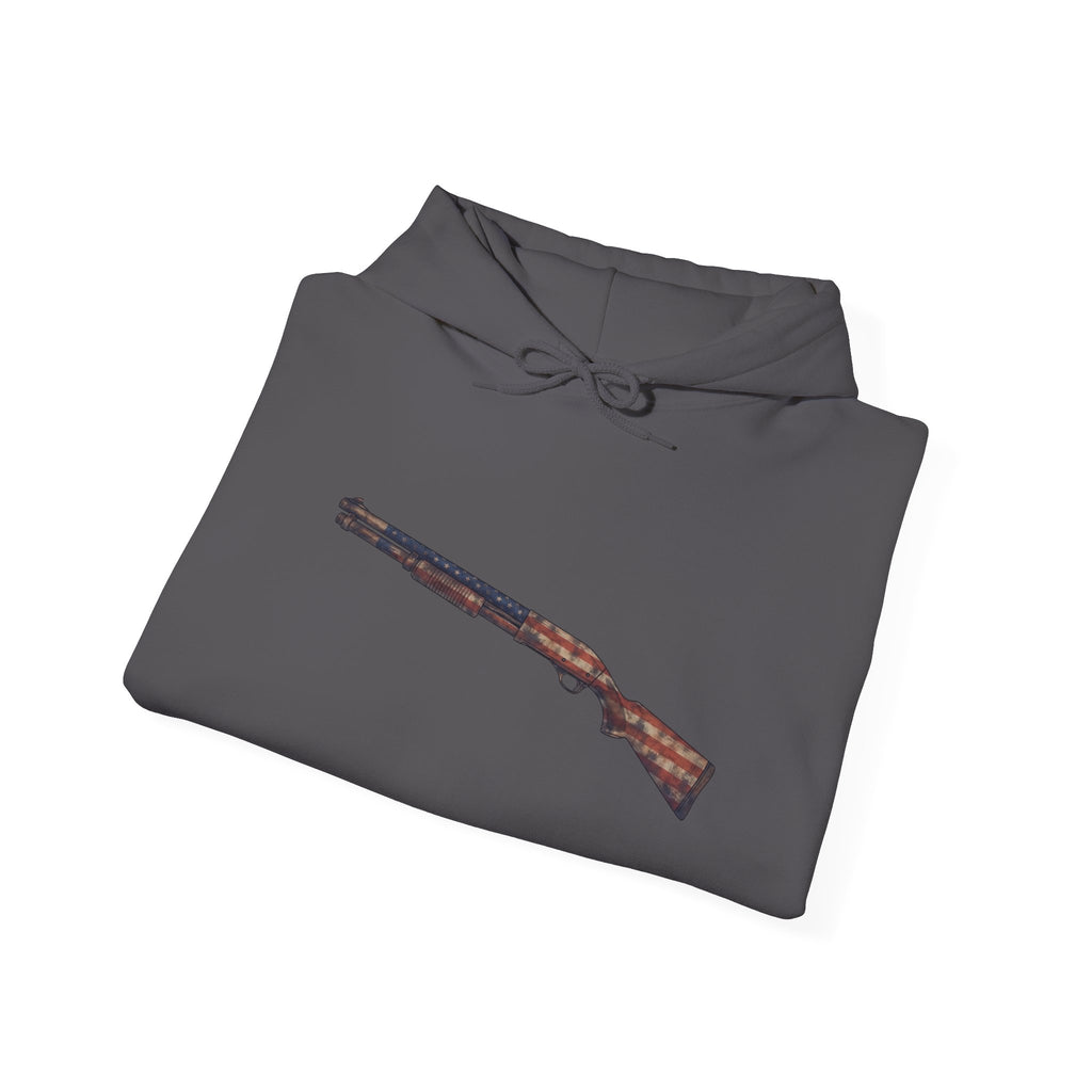 United States Flag Shotgun Graphic Hoodie