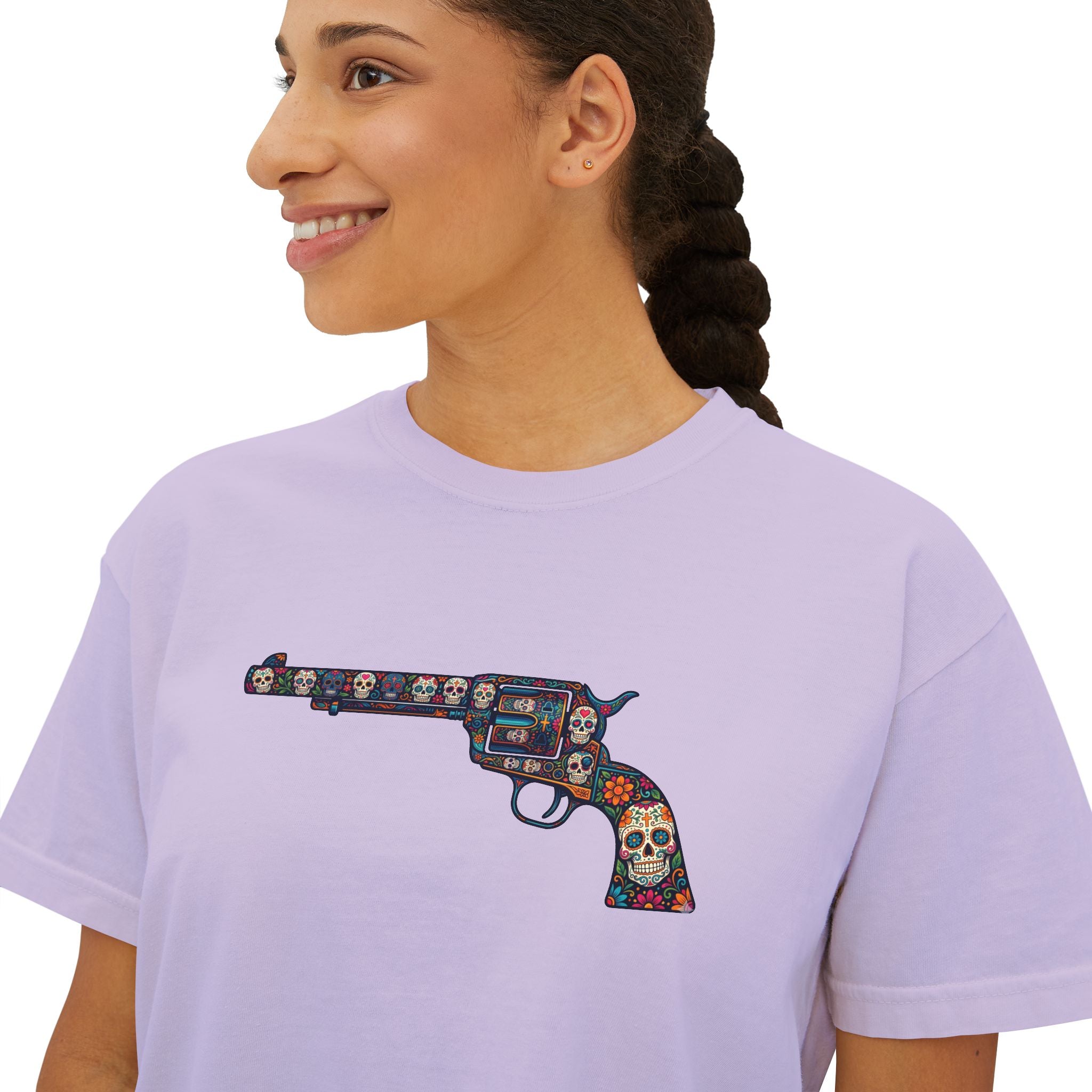 The Sugar Skull Collection -Revolver- Women’s Boxy Tee