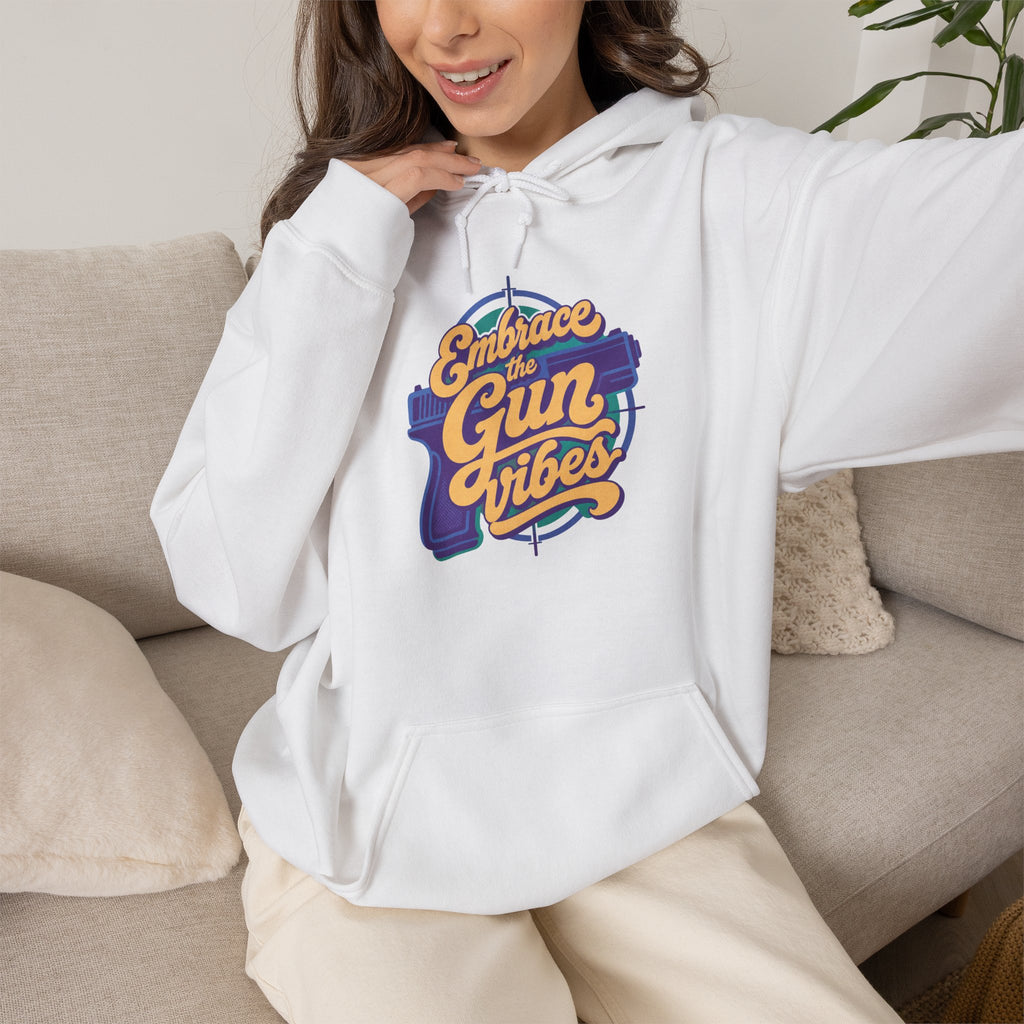 Embrace Gun Vibes Hoodie — Retro