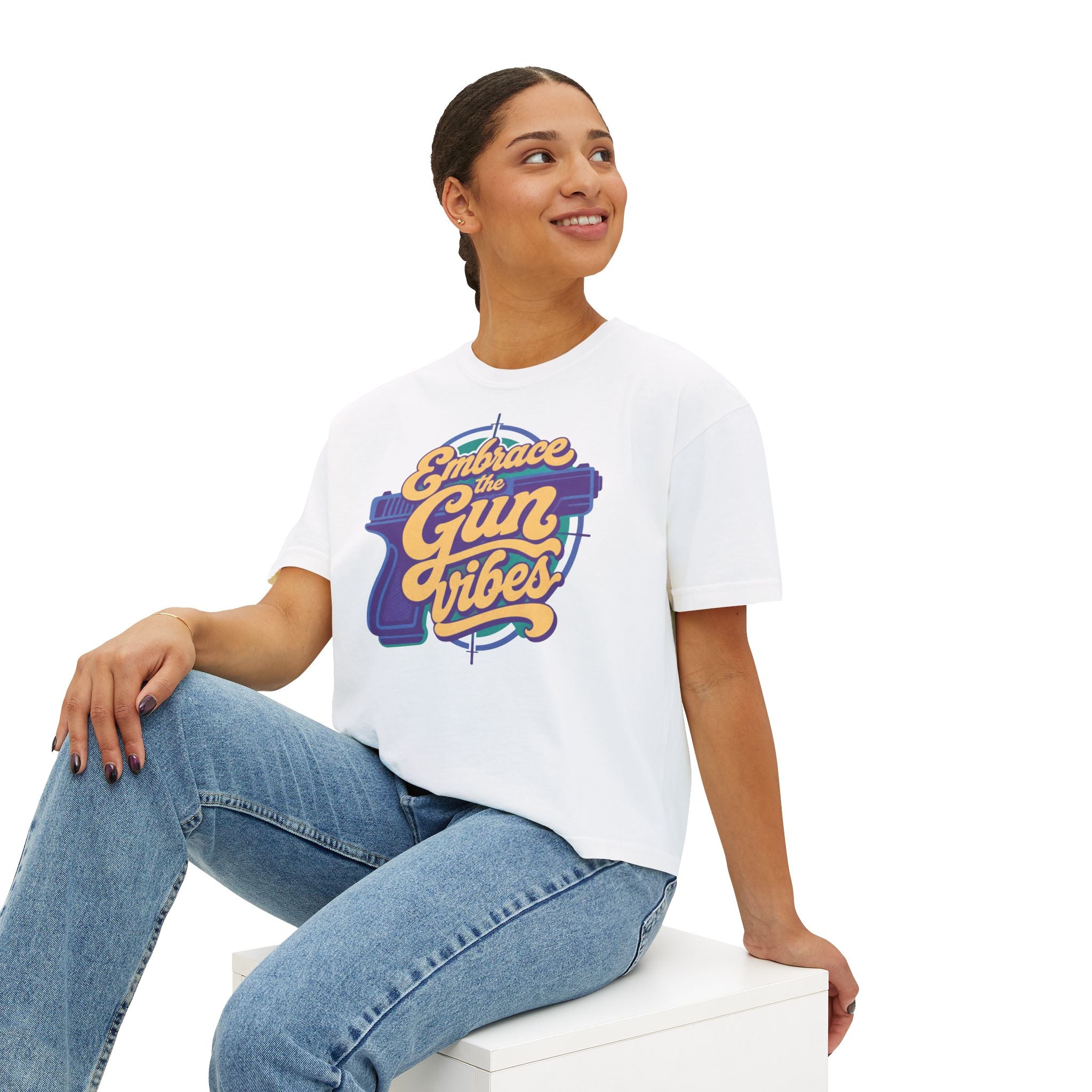 "Embrace the Gun Vibes" Retro