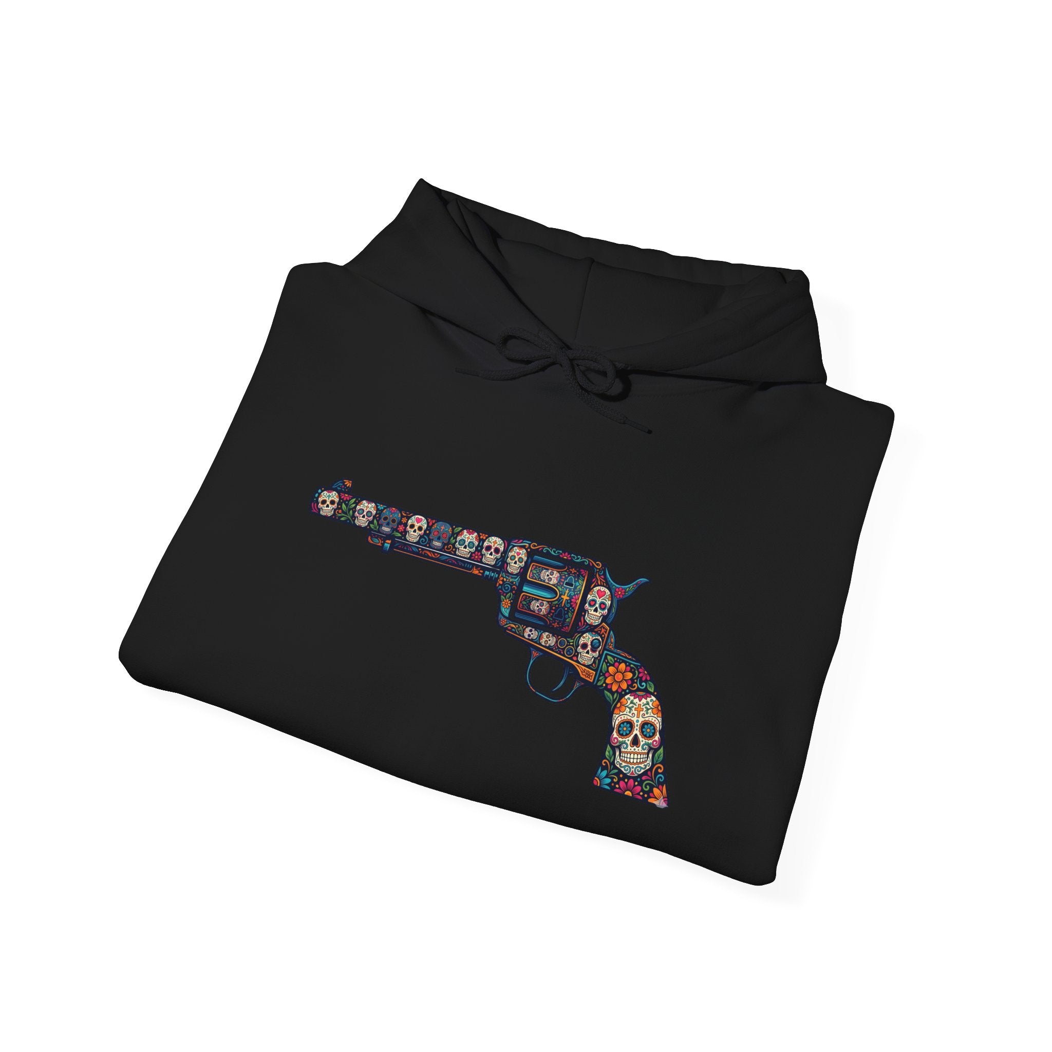 Sugar Skull Revolver Graphic Hoodie