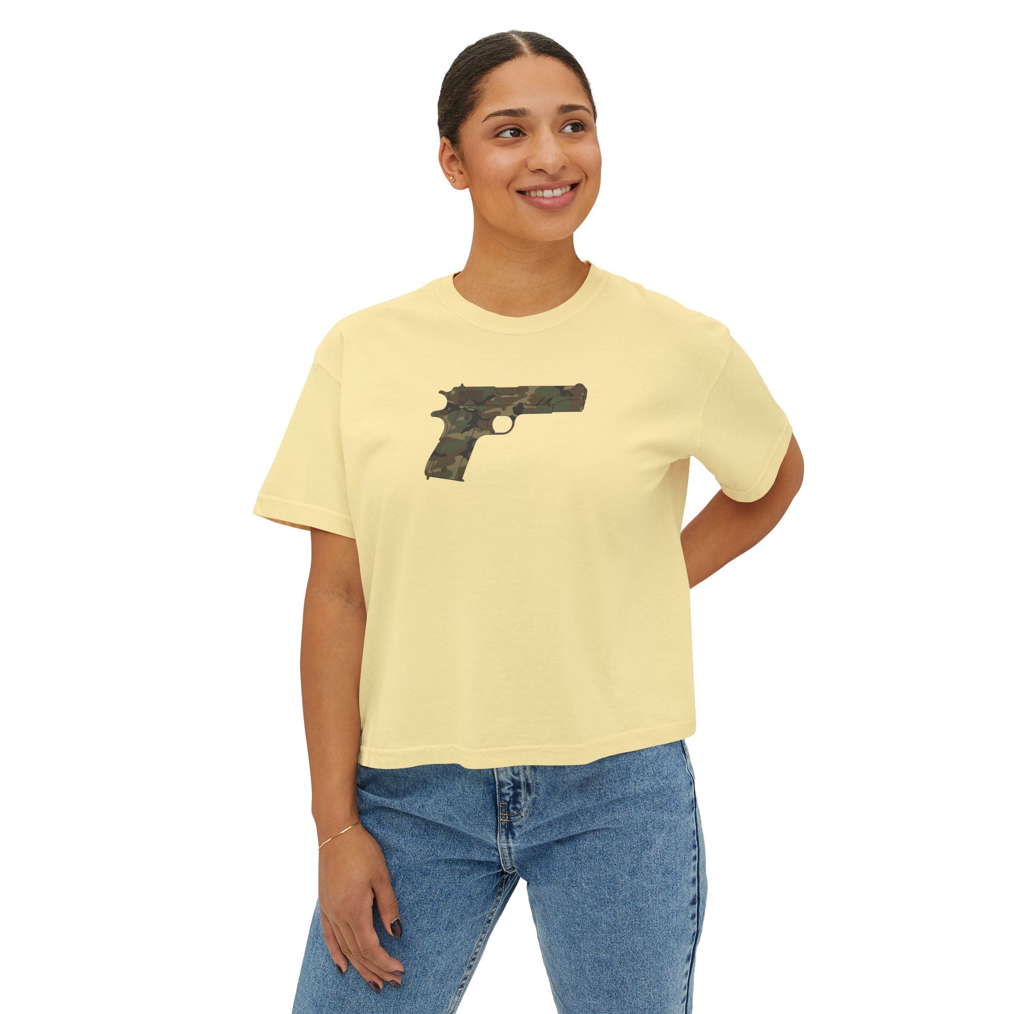 The Camo Collection- Pistol- Women's Boxy T's