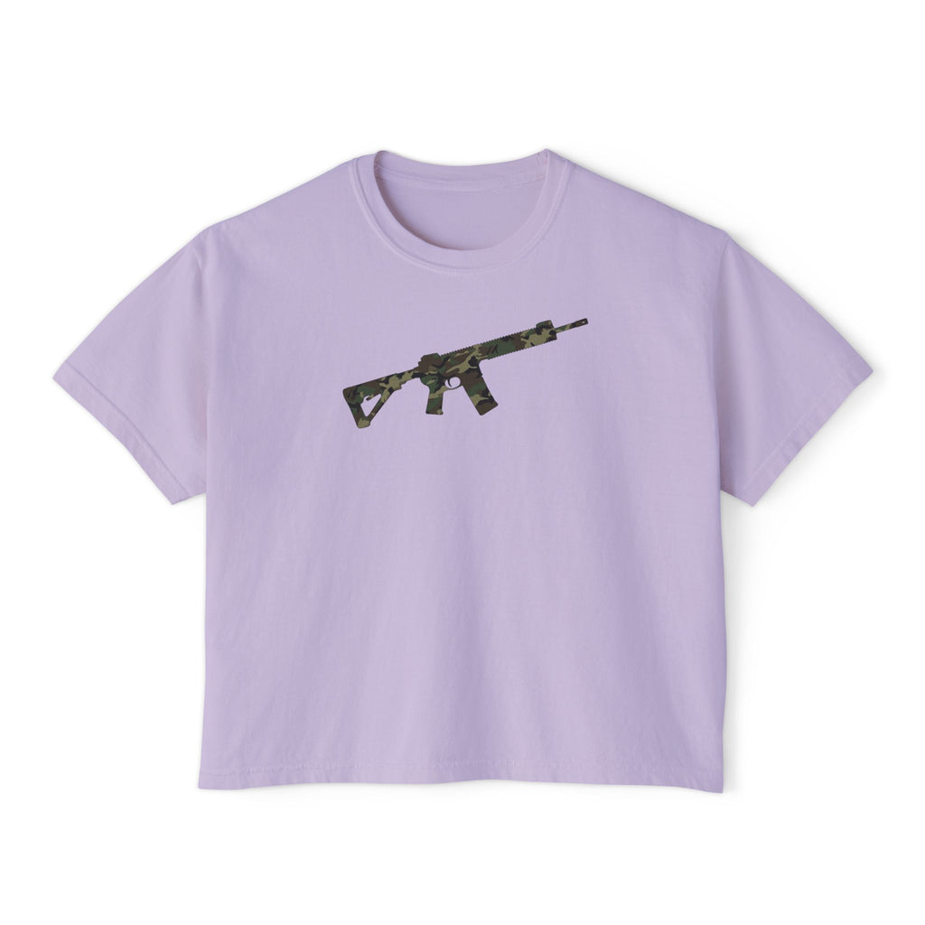 The Camo Collection-AR-Style Rifle- Women's Boxy Tee