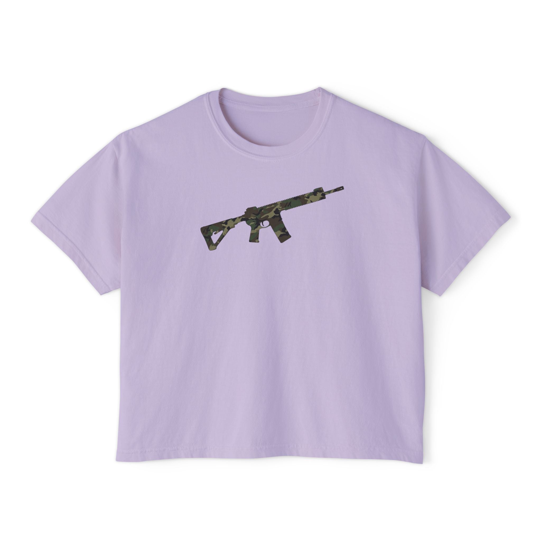 The Camo Collection-AR-Style Rifle- Women's Boxy Tee