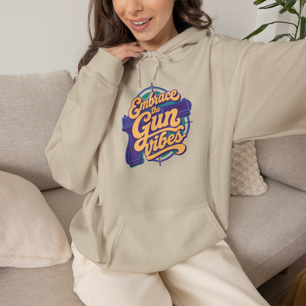 Embrace Gun Vibes Hoodie — Retro