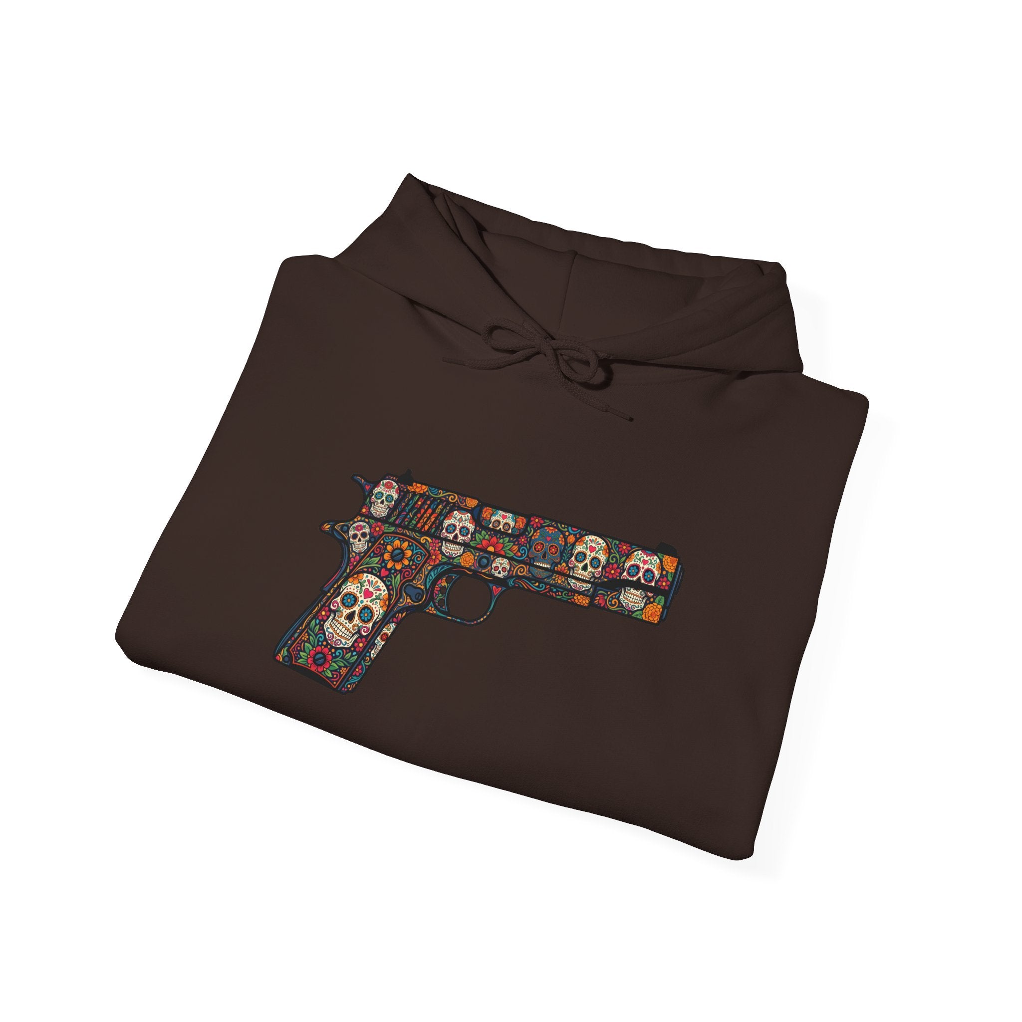 Sugar Skull Pistol Graphic Hoodie