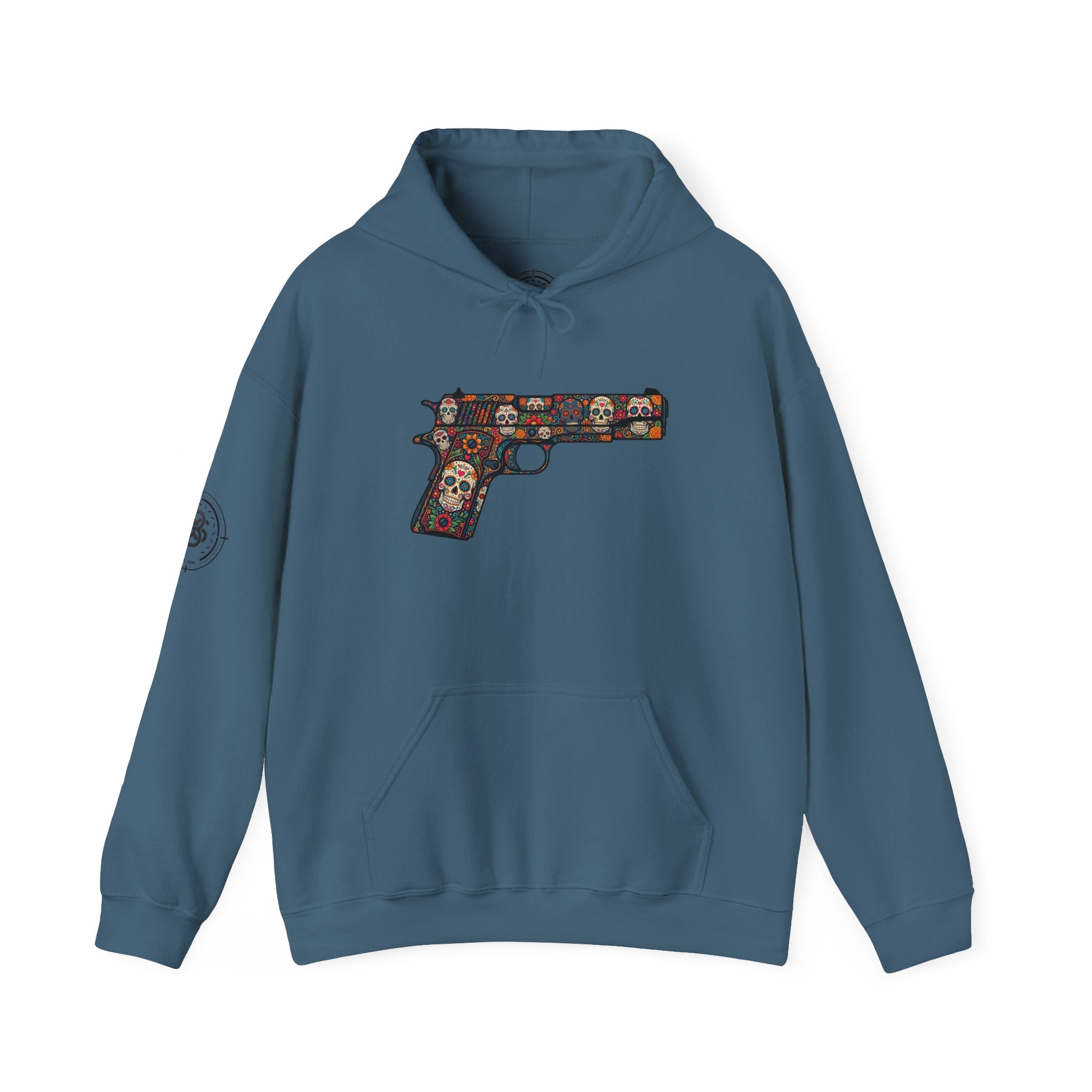 Sugar Skull Pistol Graphic Hoodie