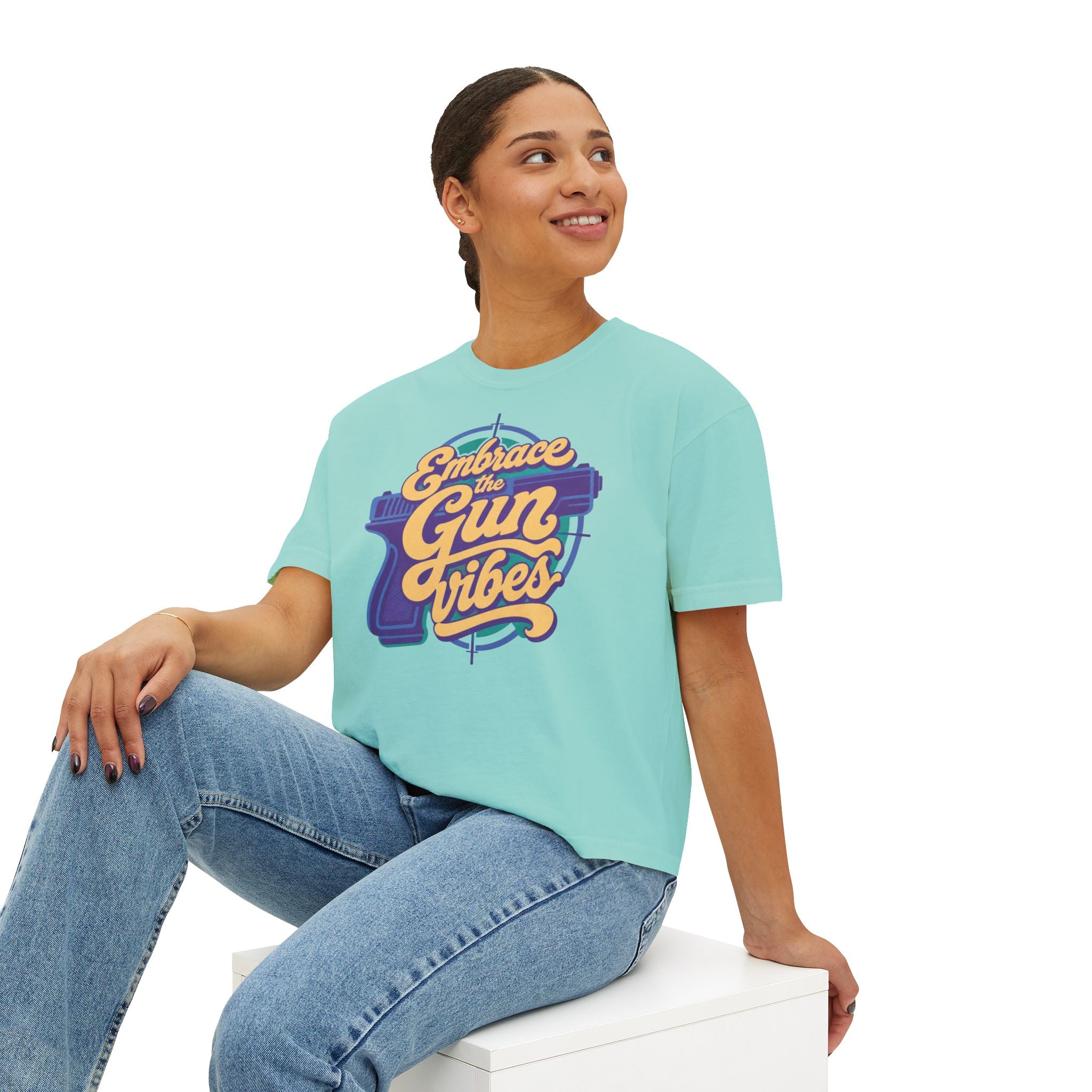"Embrace the Gun Vibes" Retro