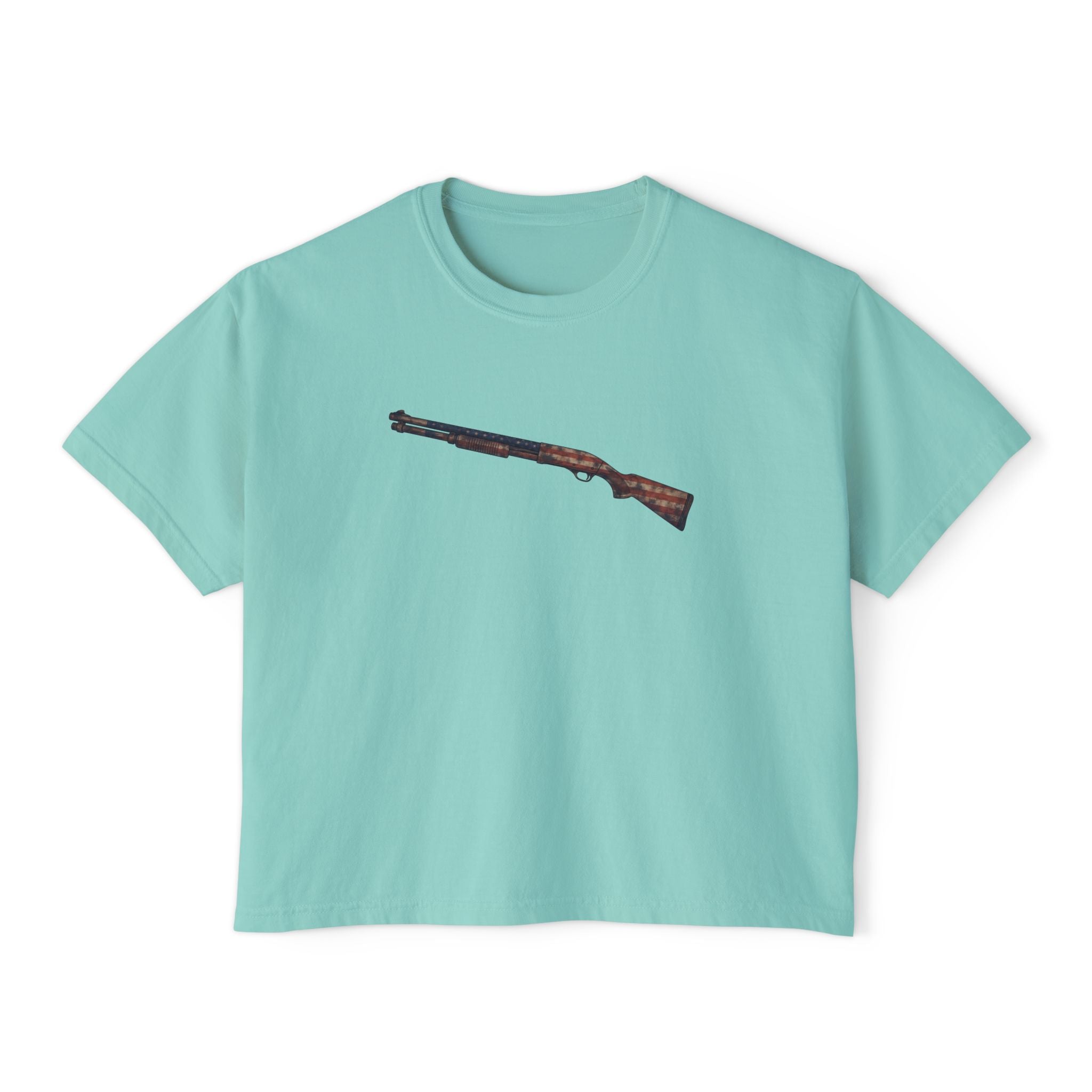 The US Flag Collection- Shotgun-Women's Boxy Tee