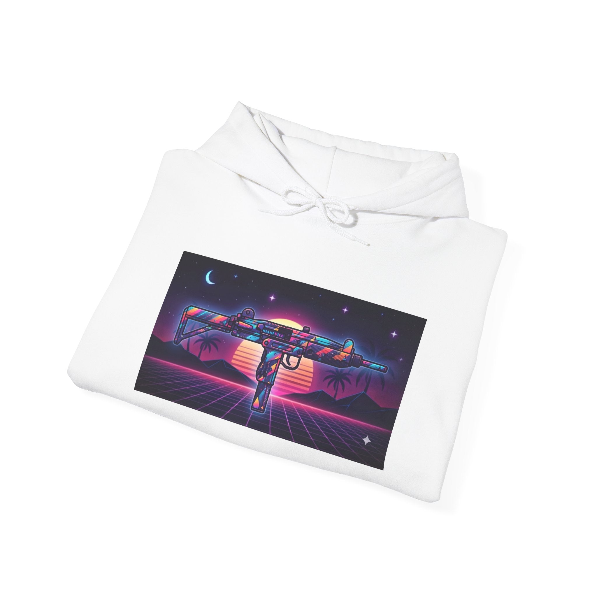UZI Retro 80's Unisex Heavy Blend™ Hooded Sweatshirt