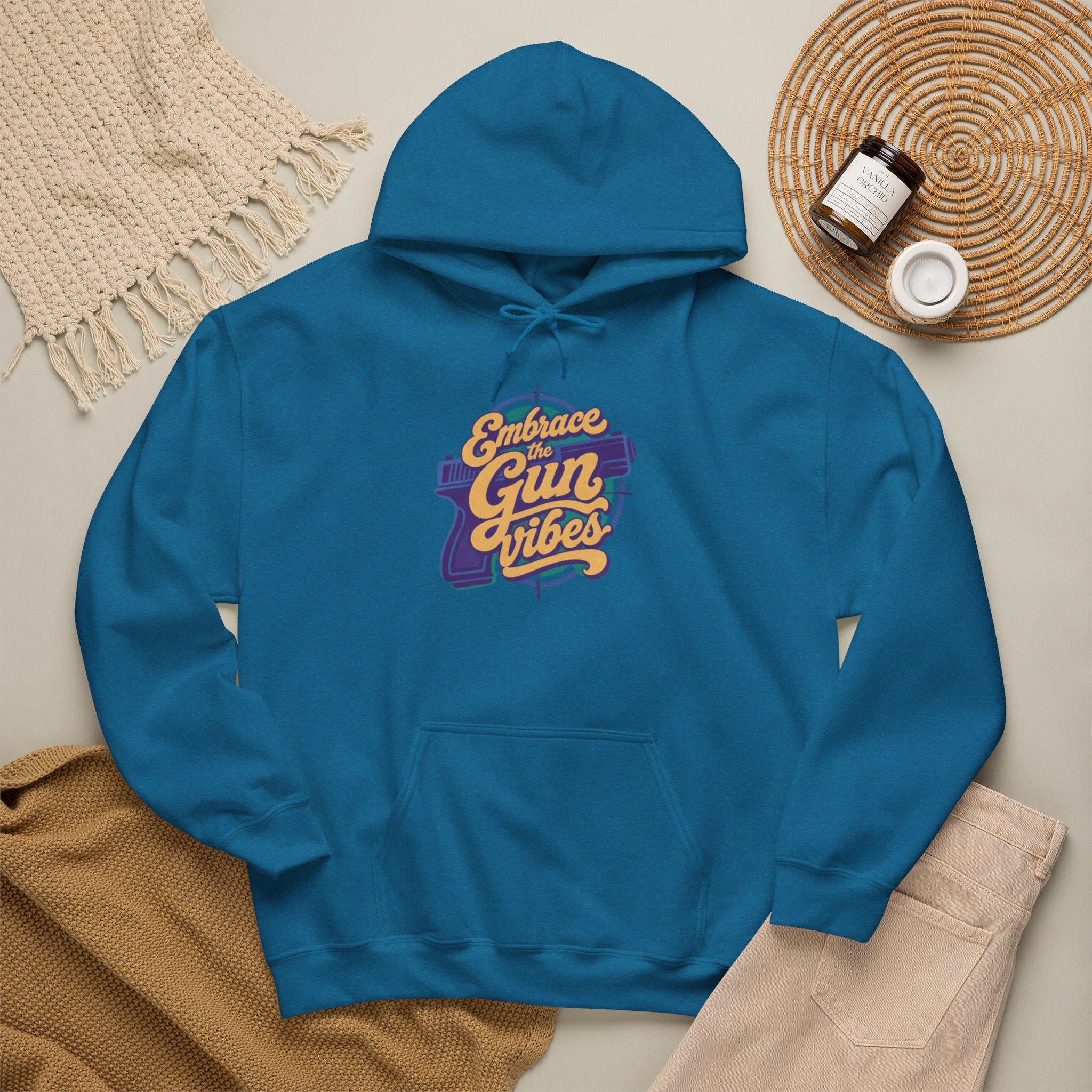 Embrace Gun Vibes Hoodie — Retro