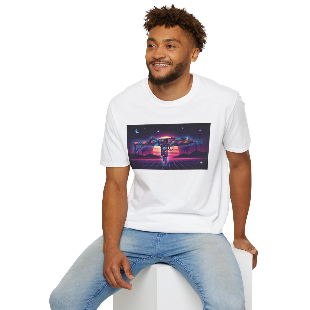 The Men's Collection- 80's Retro UZI-Softstyle T-Shirt