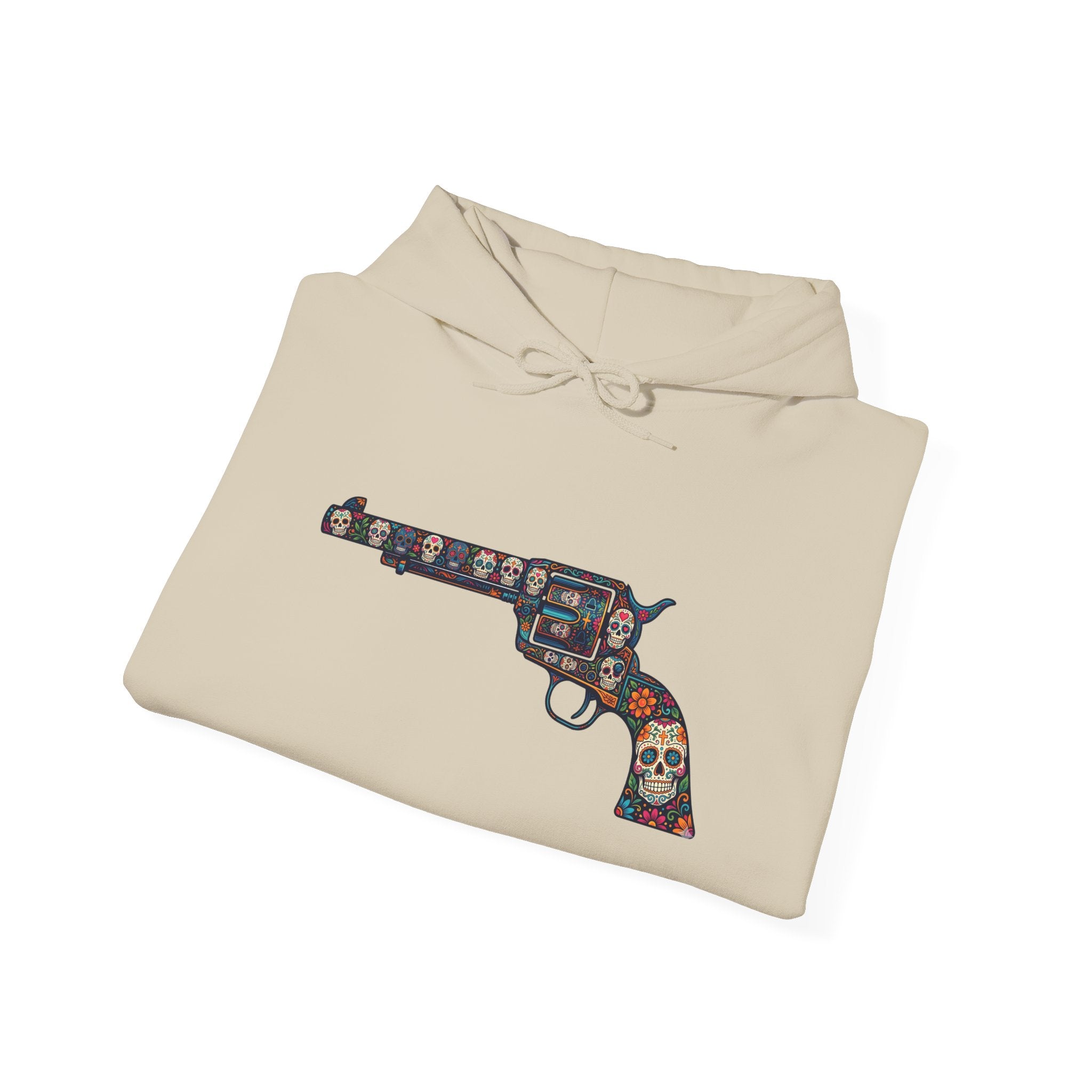 Sugar Skull Revolver Graphic Hoodie