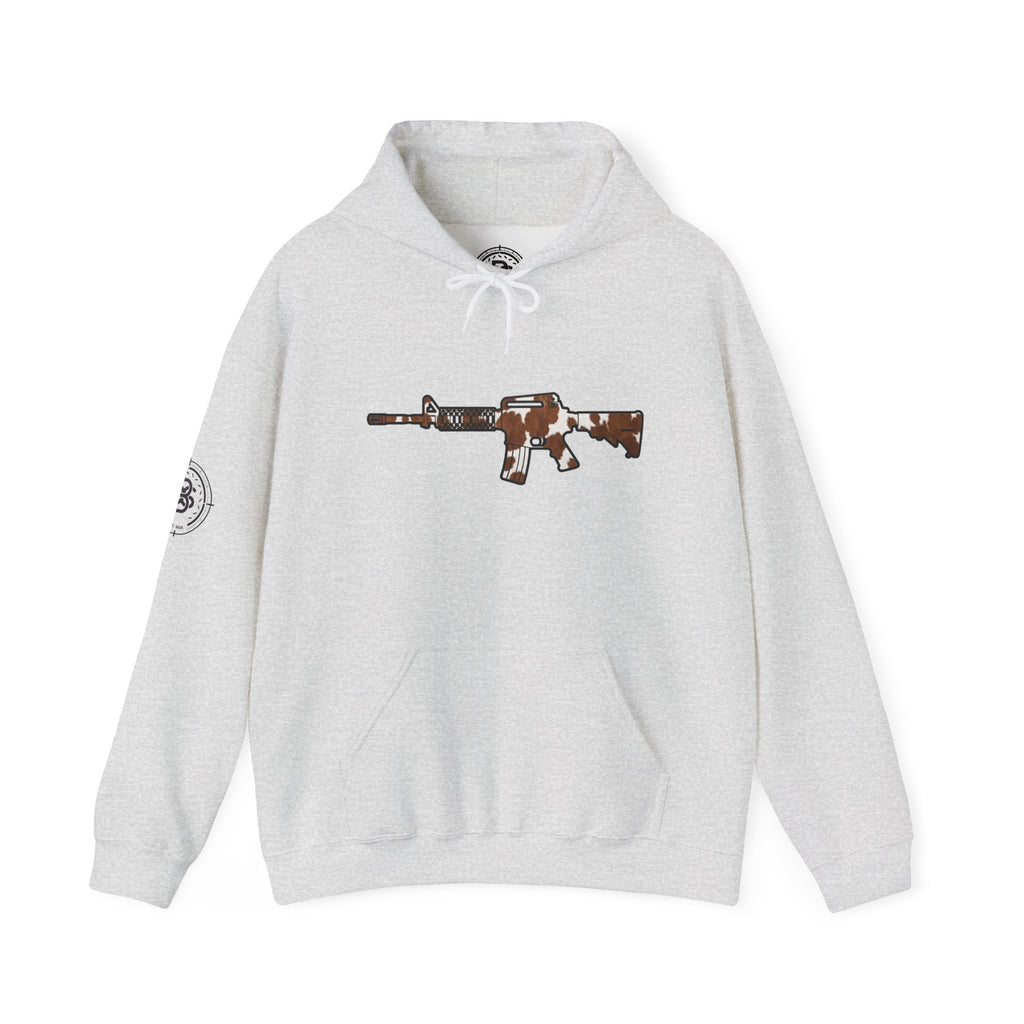 Cowhide AR Rifle Silhouette Hoodie