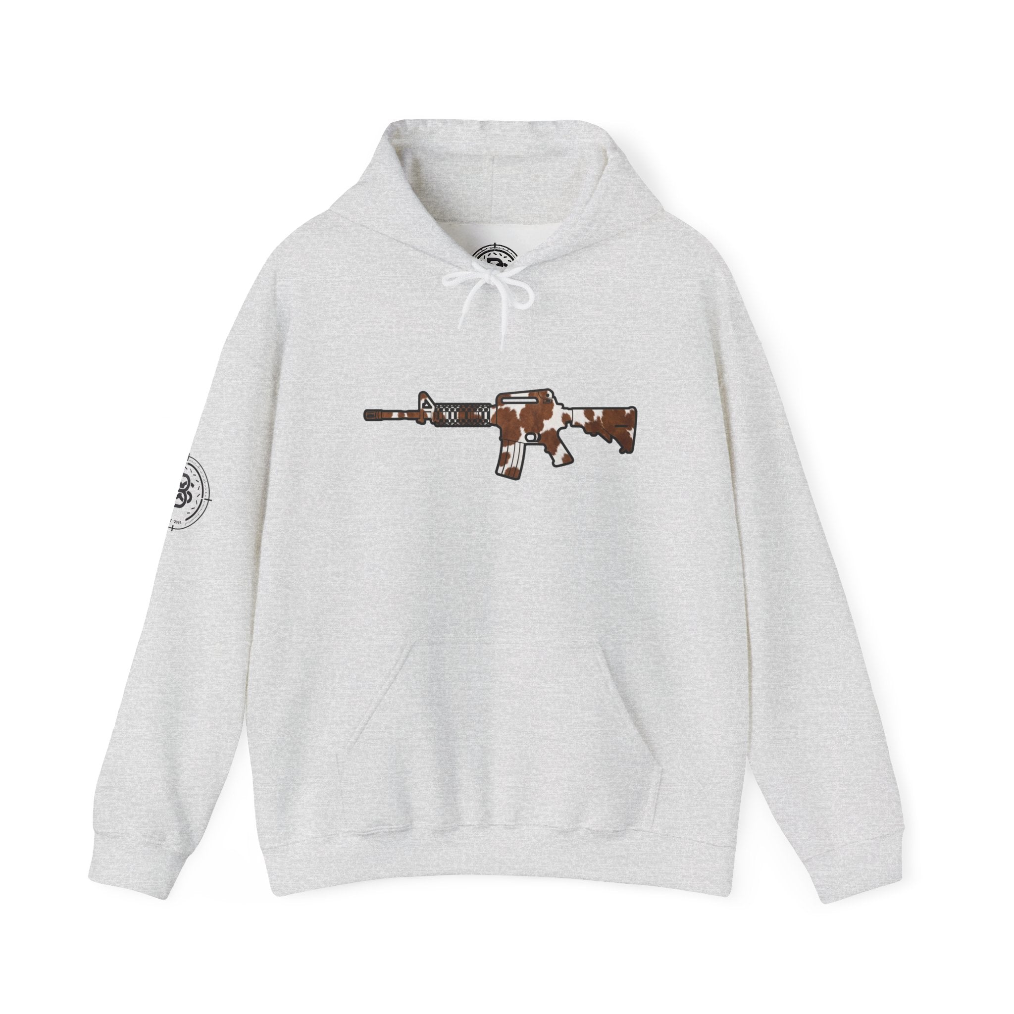 Cowhide AR Rifle Silhouette Hoodie