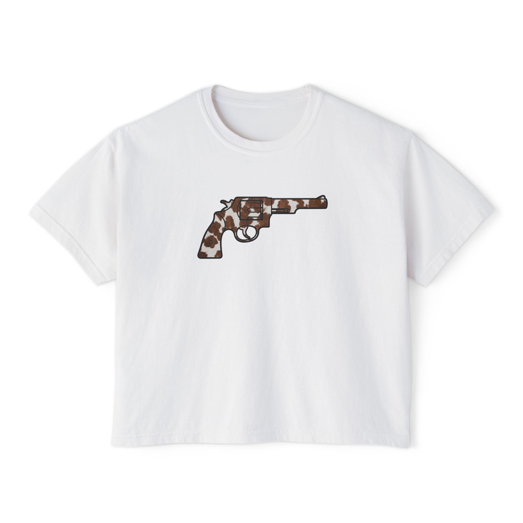 The Cowhide Collection-Revolver-Women's Boxy Tee