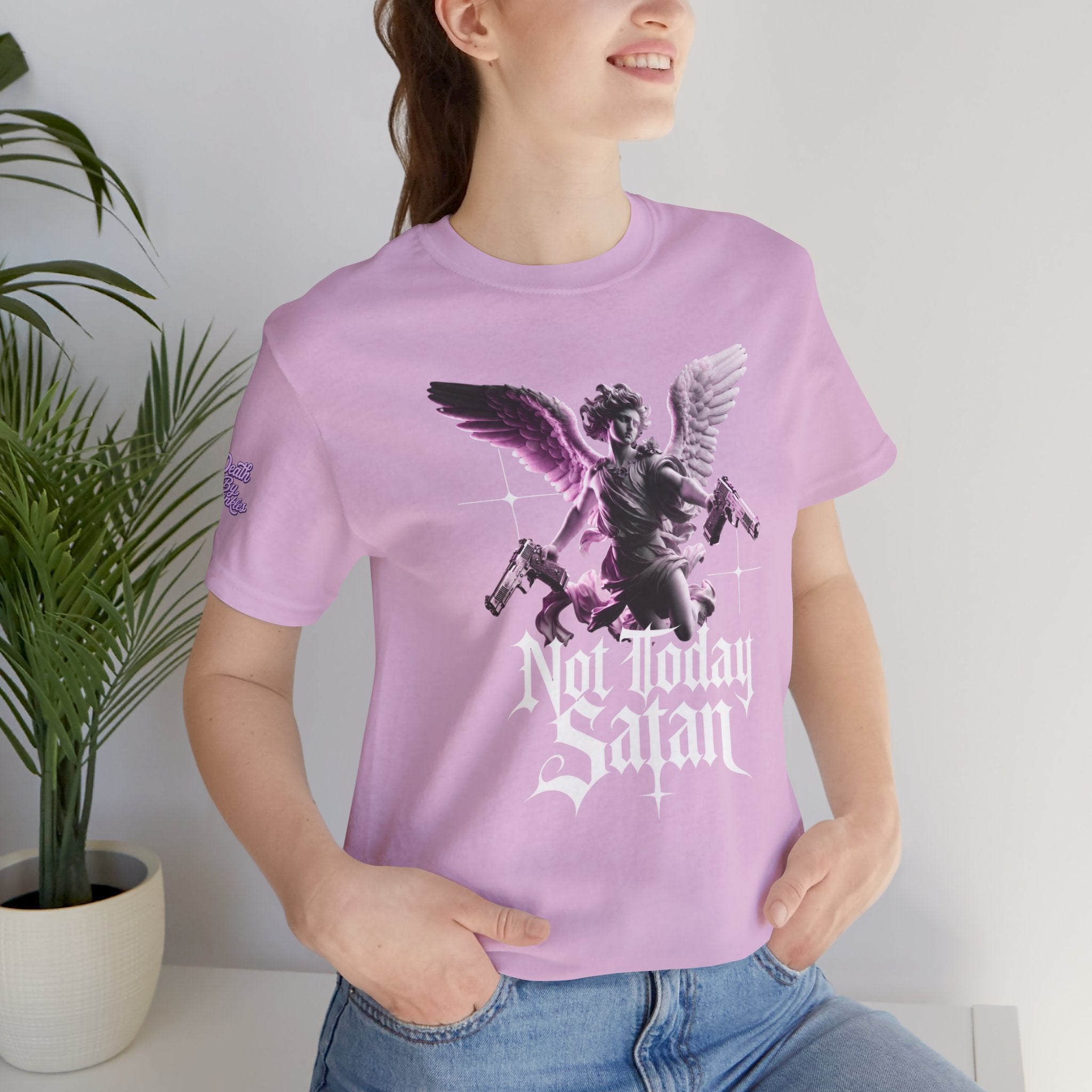 Angel Statue "Not Today Satan"